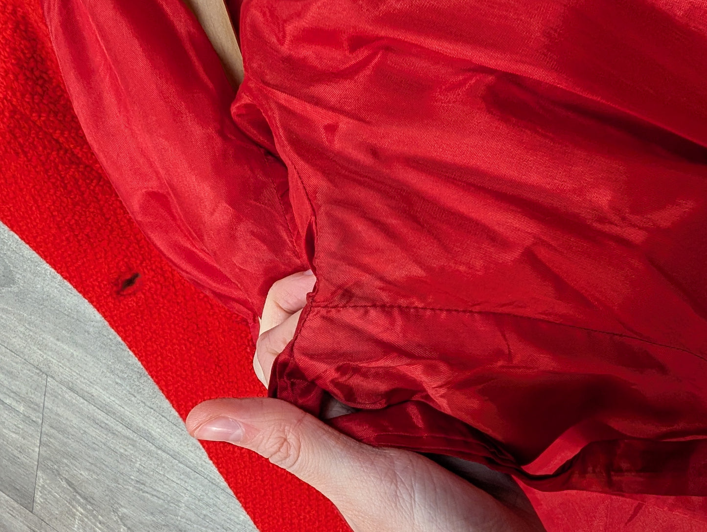 1960s Lee Mason red wool coat - S