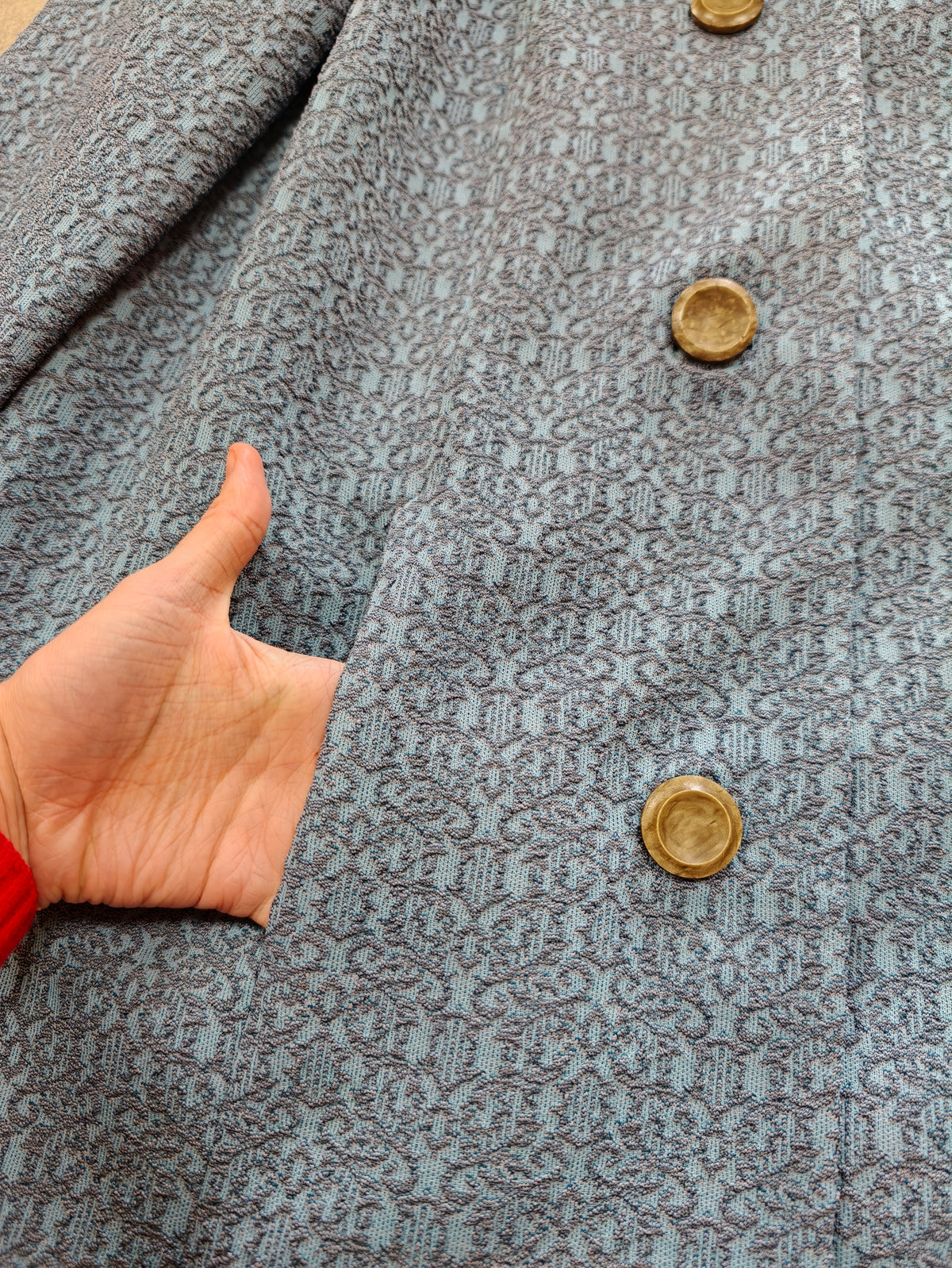 1960s D L Barron crimplene coat - M