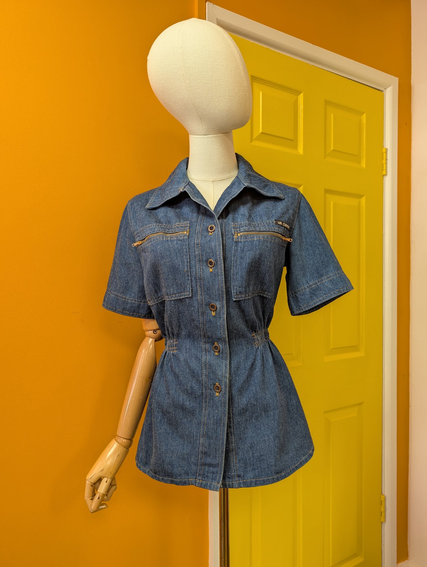 1970s Lee Cooper denim shirt - 10/12