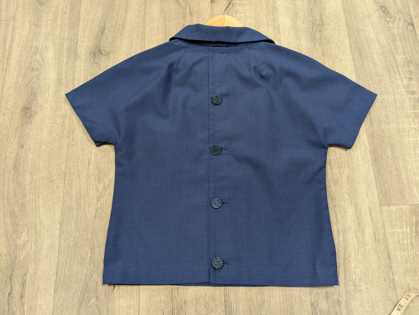 1960s blue check three piece suit - S/8