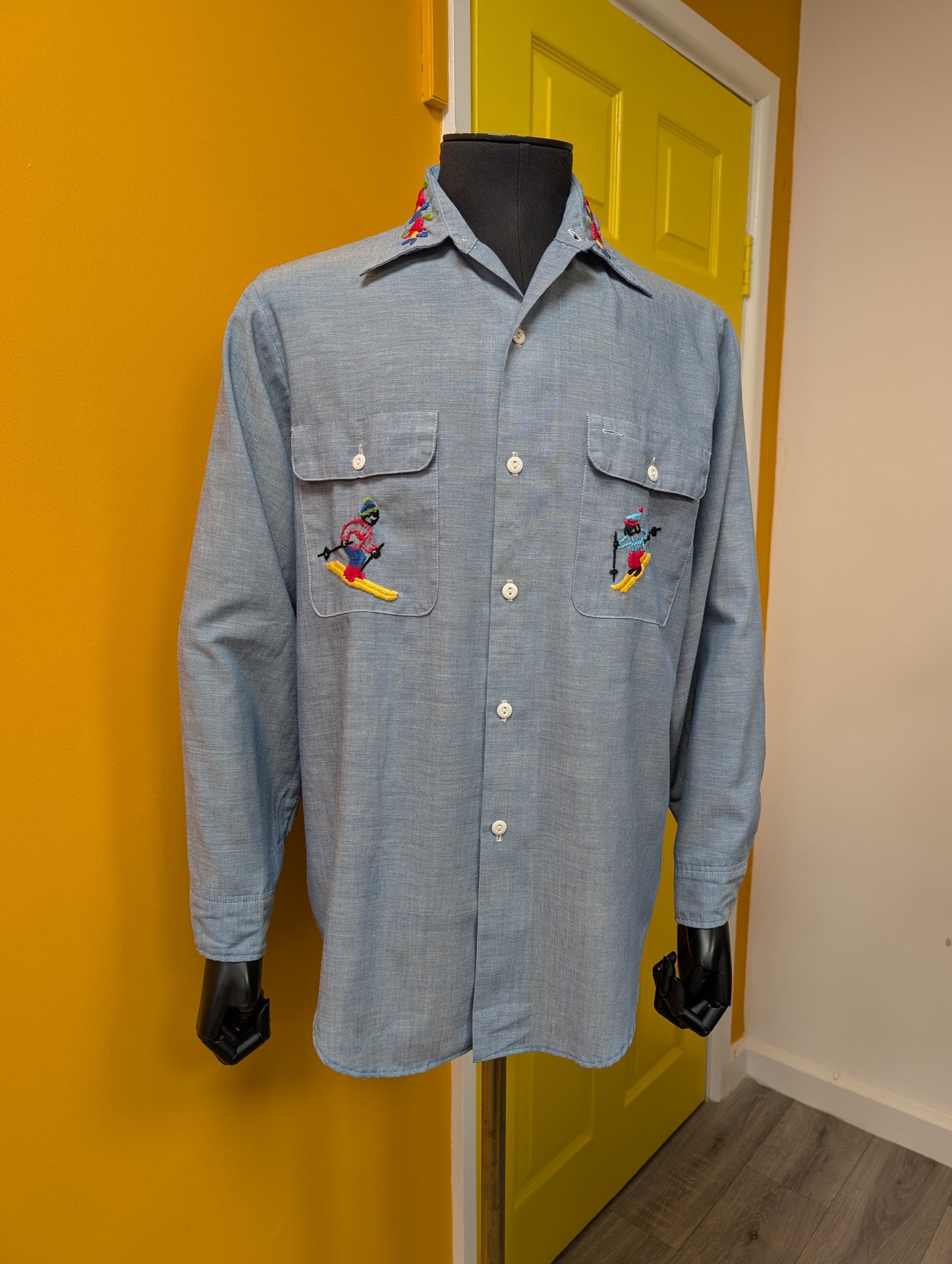 1970s JC Penney Big Mac embroidered shirt