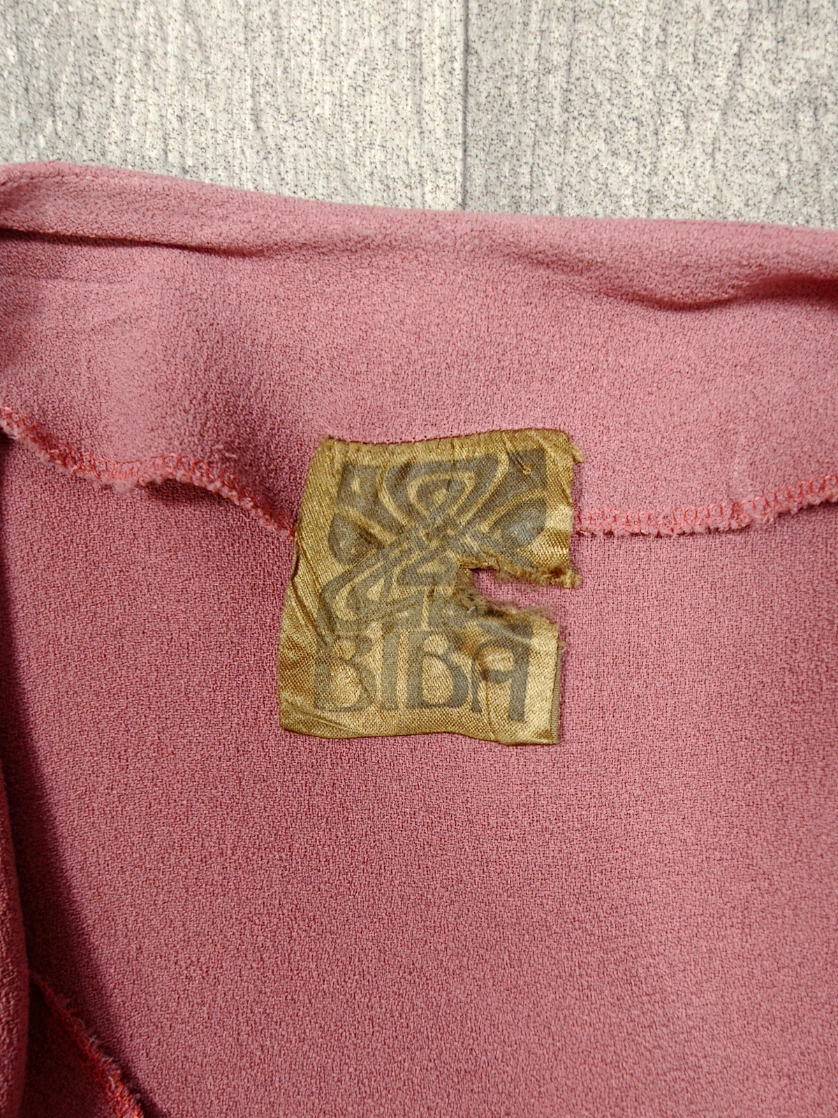 1970s Biba moss crepe wrap dress - XS