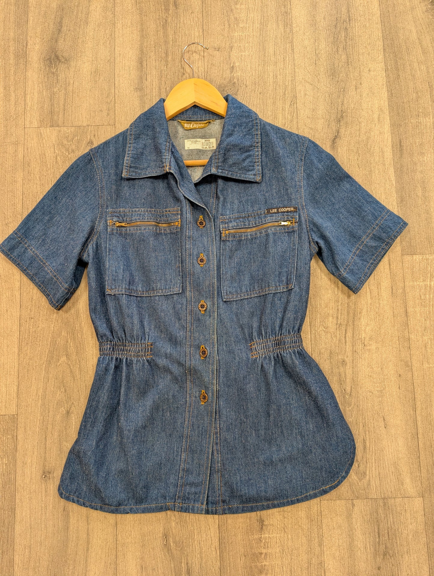 1970s Lee Cooper denim shirt - 10/12