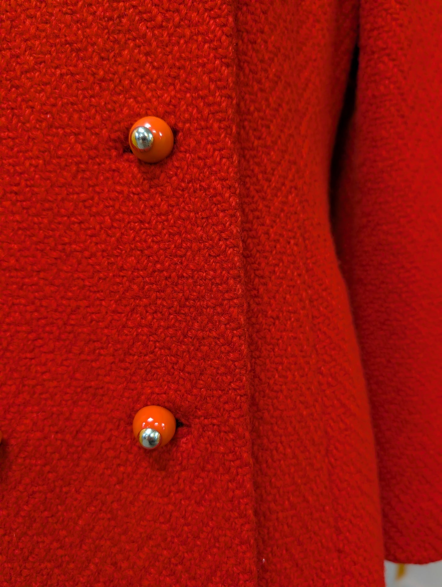 1960s Lee Mason red wool coat - S