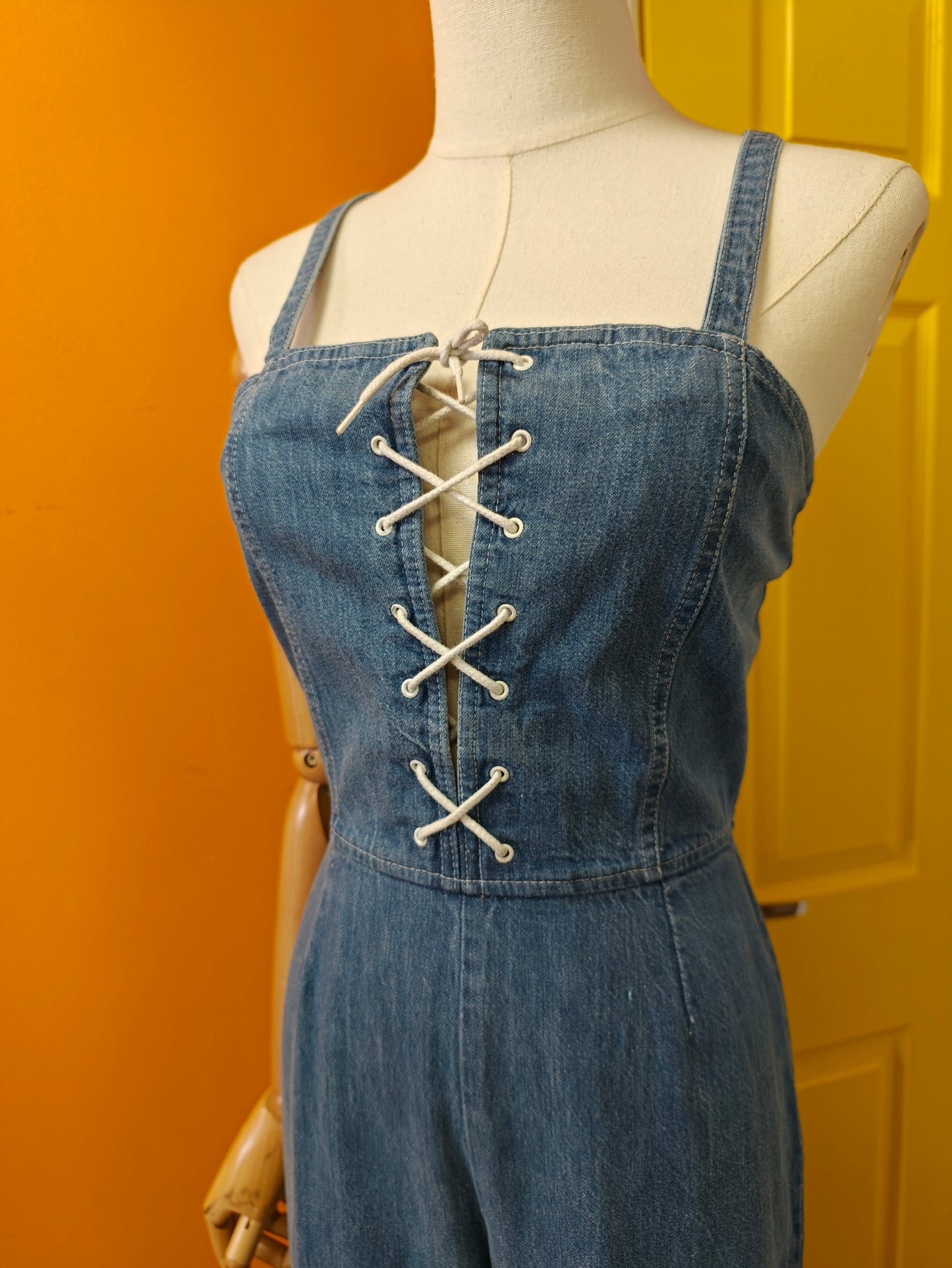 1970s Landlubber denim jumpsuit - XS/6