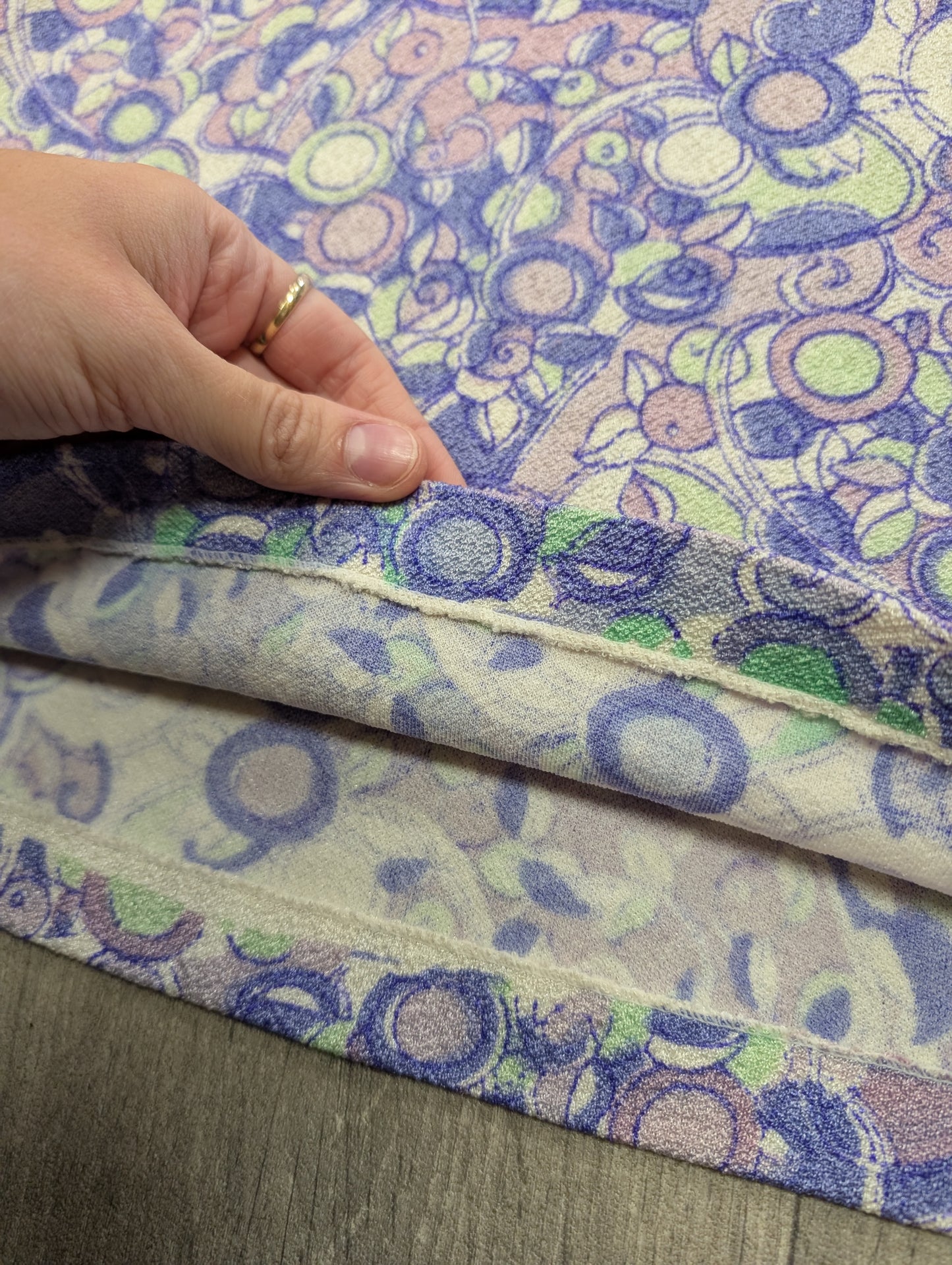 1960s psychedelic purple top - XS