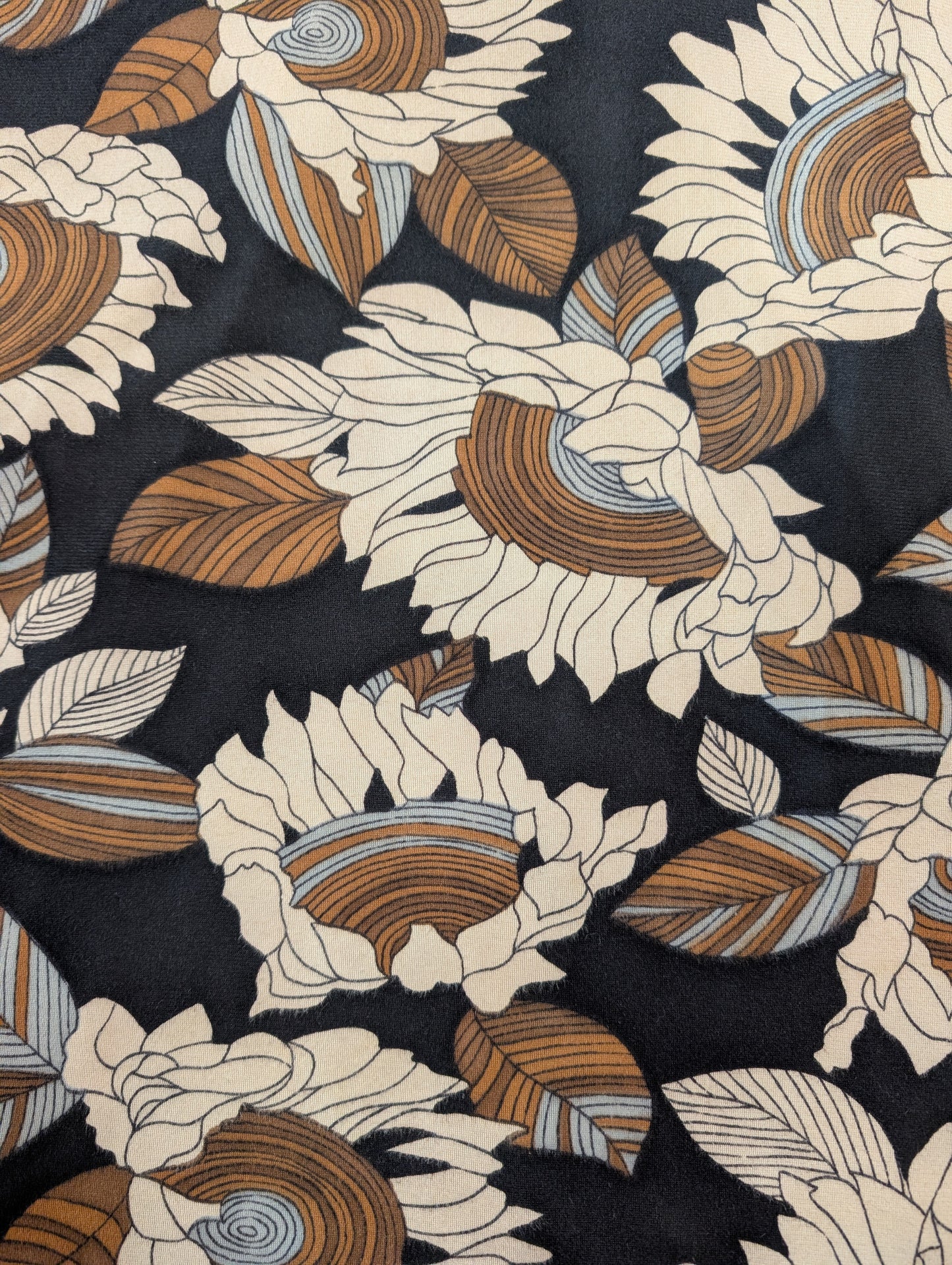 1970s Lewis Barnett floral dress - XS