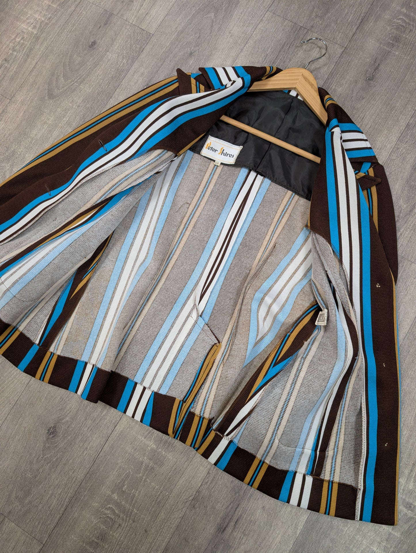 60s/70s Peter Shires striped jacket - S/10