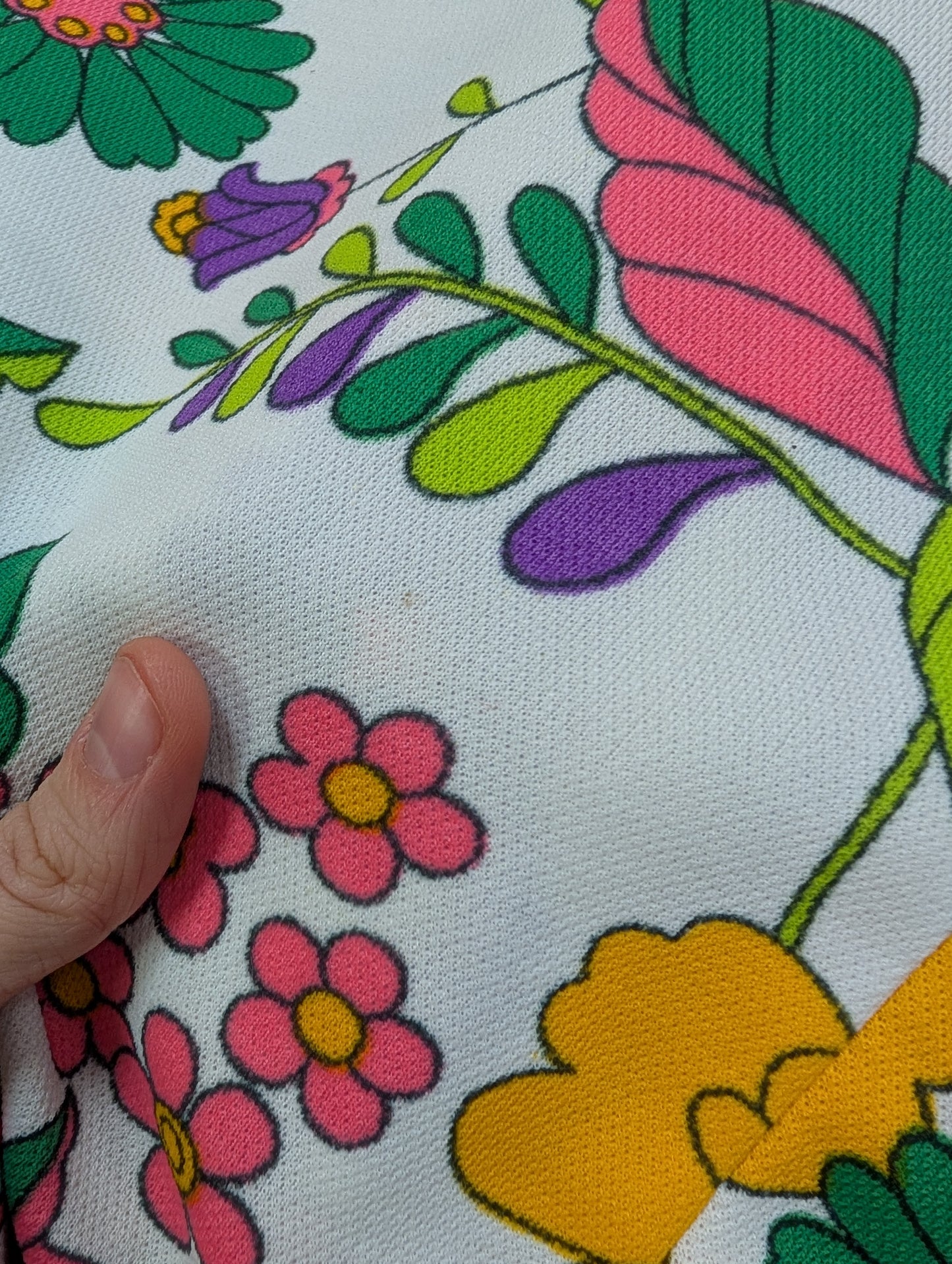 1960s floral mini dress - XS/6