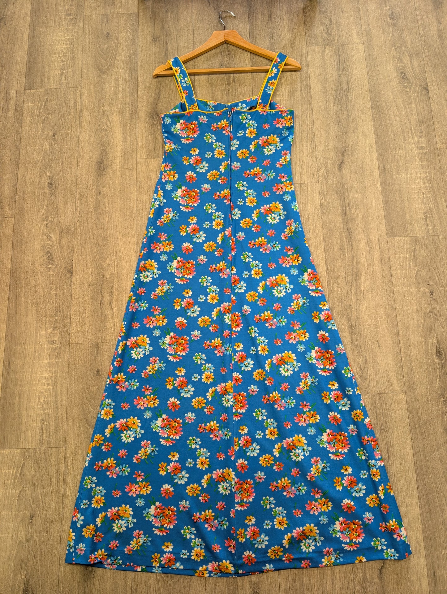 1970s floral maxi dress - S/8