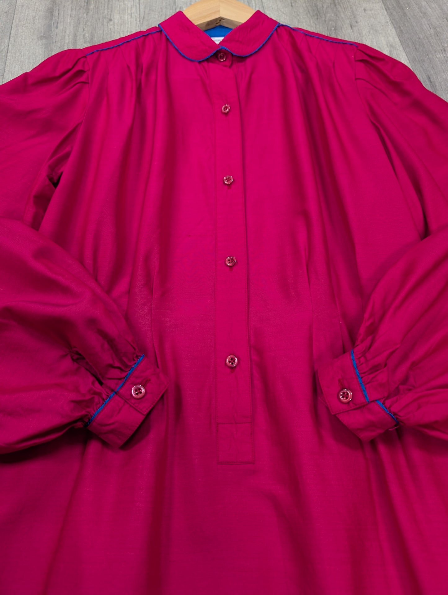 1980s Francesca of Damon for Starington pink silk dress - M/10/12