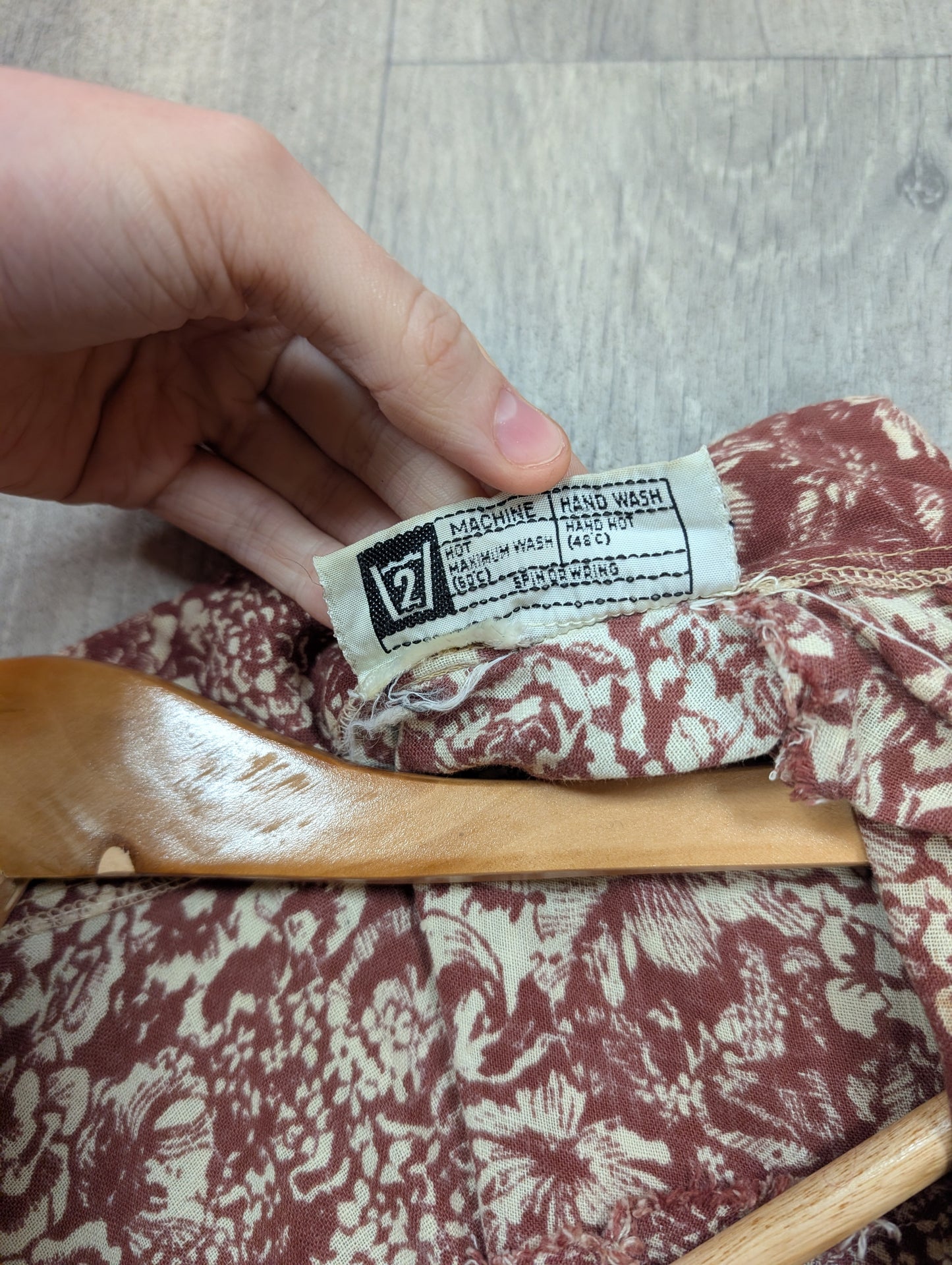 1970s made in Wales Laura Ashley brown dress - S/M/10/12