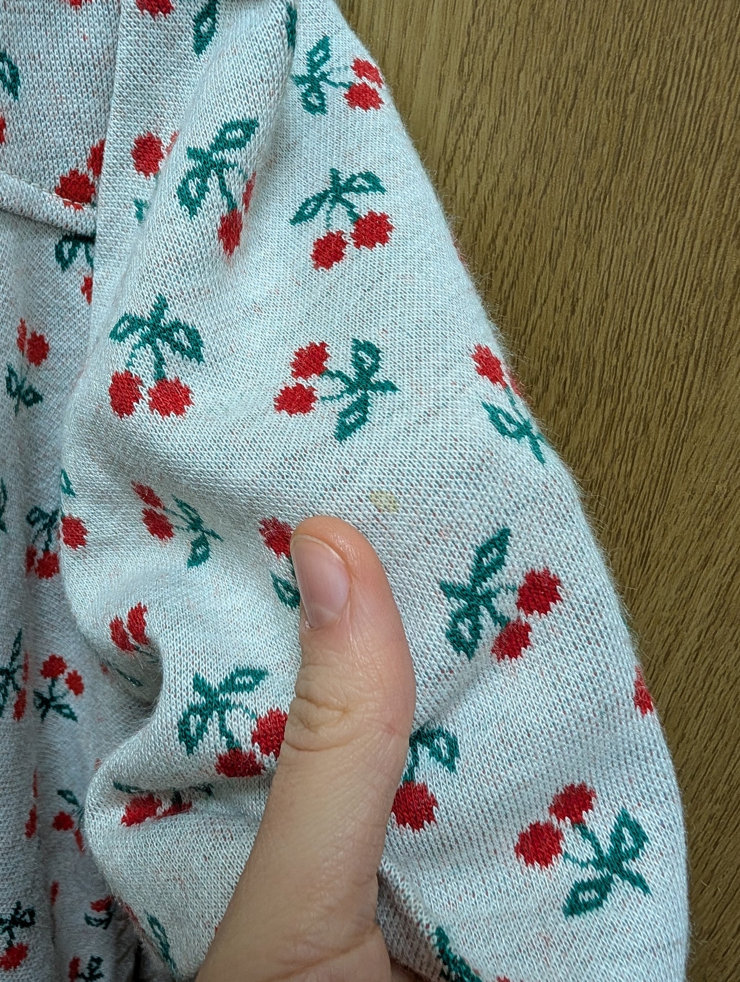 1970s cherry wrap dress - XS/S