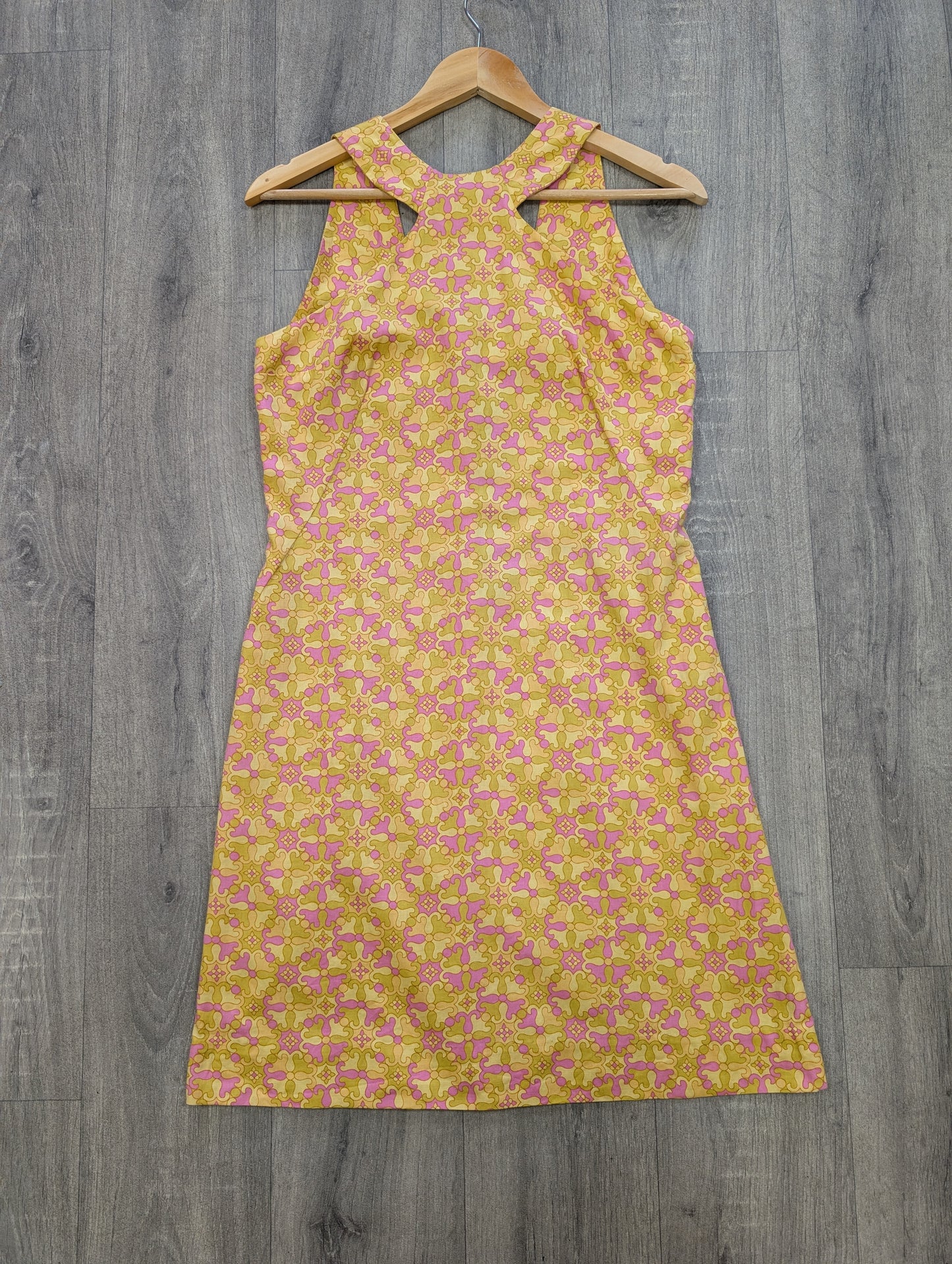 1960s Kay Sports psychedelic cotton mini dress - S/8/10