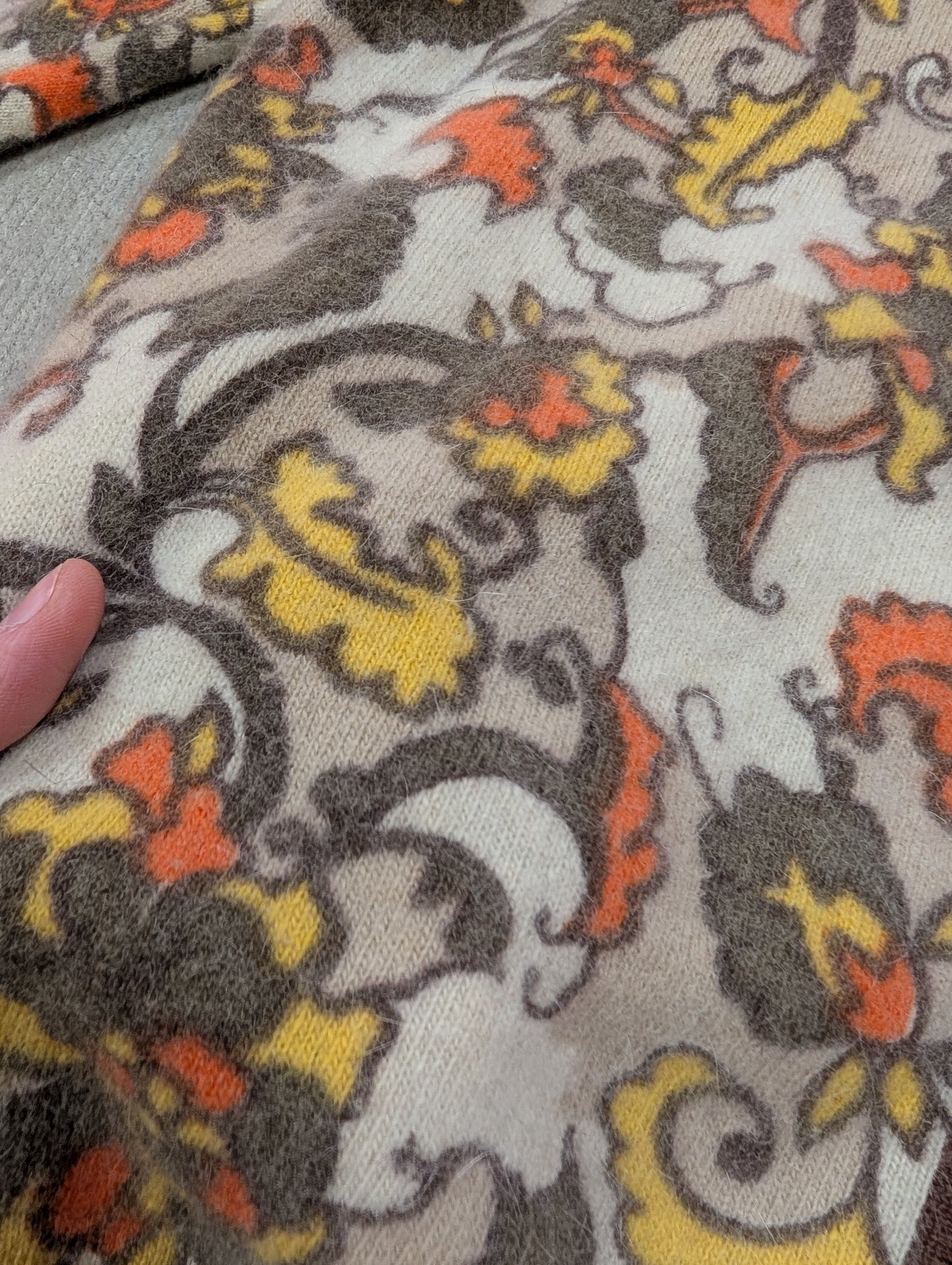 1970s Jeffrey Ohrenstein lambswool and angora cardigan - S/M