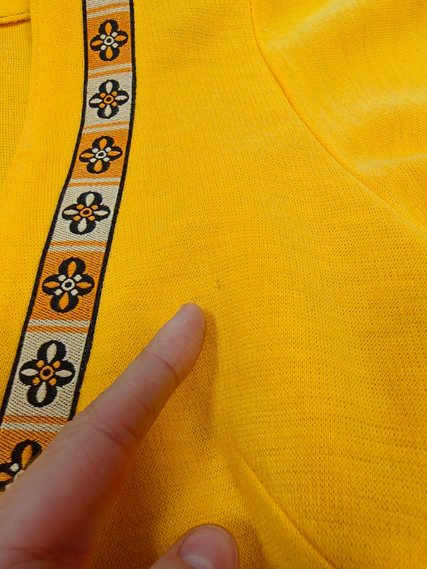 1970s Radley yellow wrap mini dress - XS/S