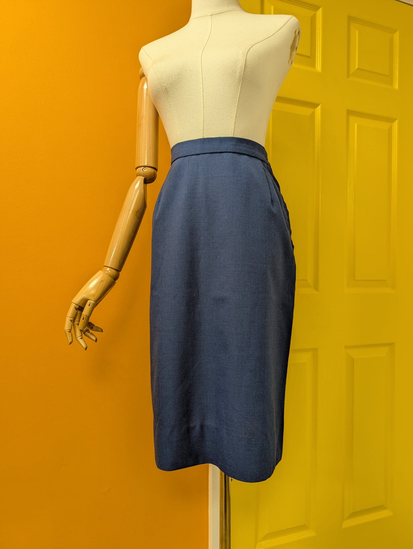 1960s blue check three piece suit - S/8