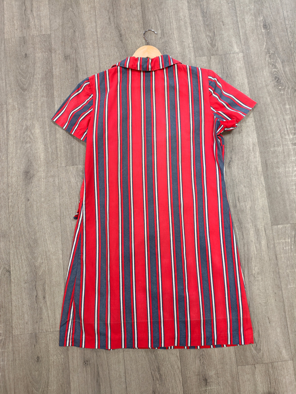 1960s Shapiro Melbourne striped cotton dress - L/16/18