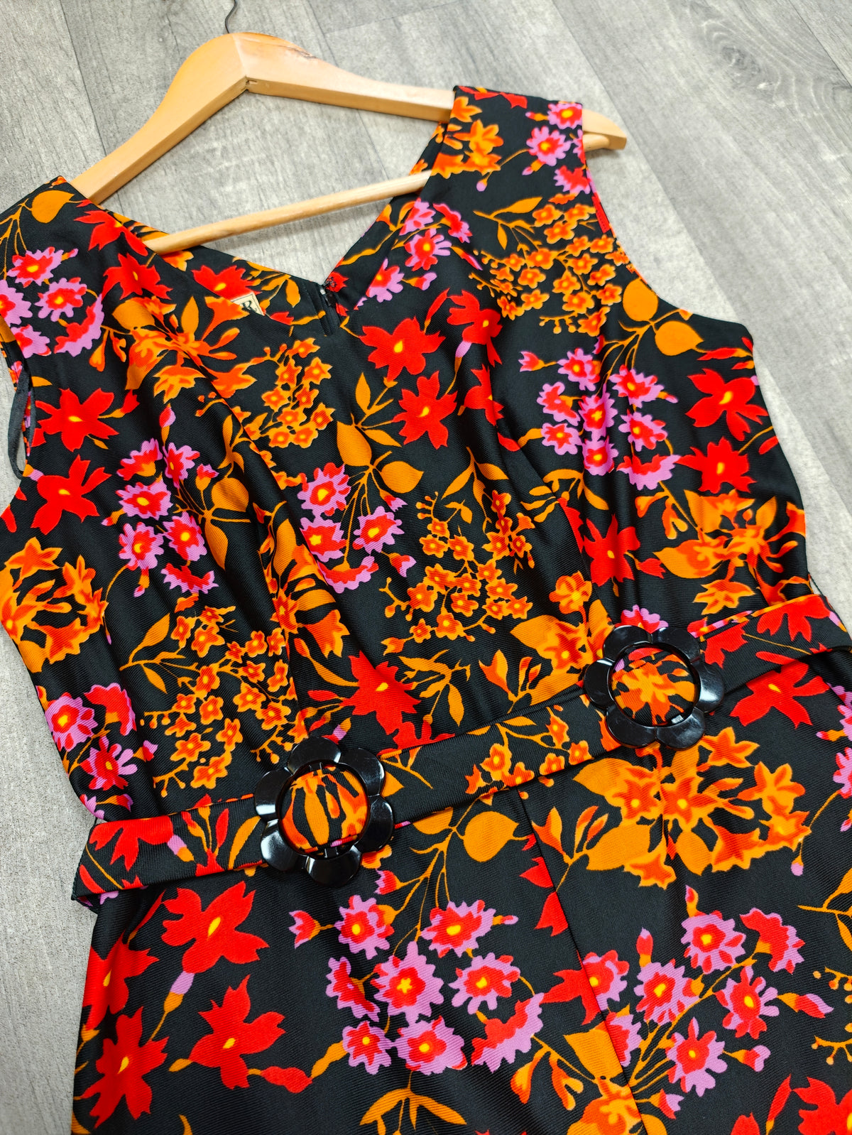 1970s Lenoir Original by Avron floral dress - M/14