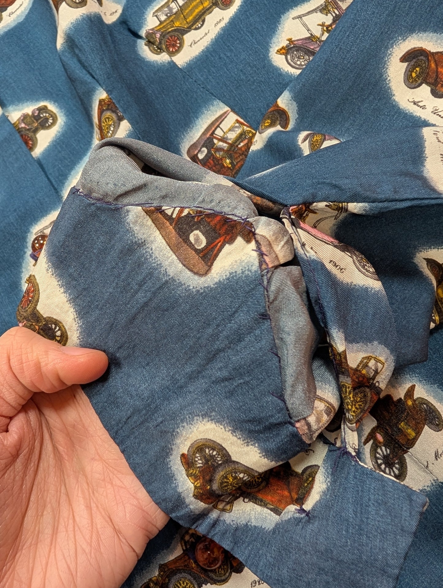 1970s novelty car print shirt - M/12