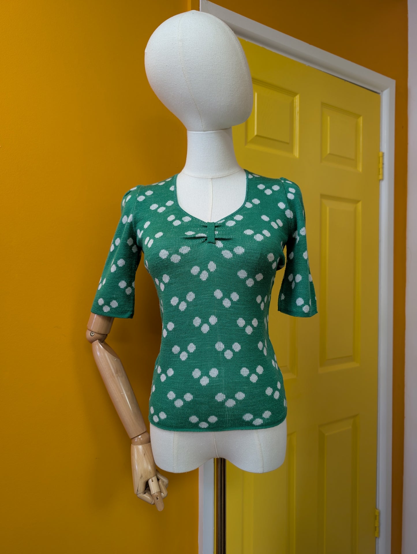 1970s Calluna knitted top - S