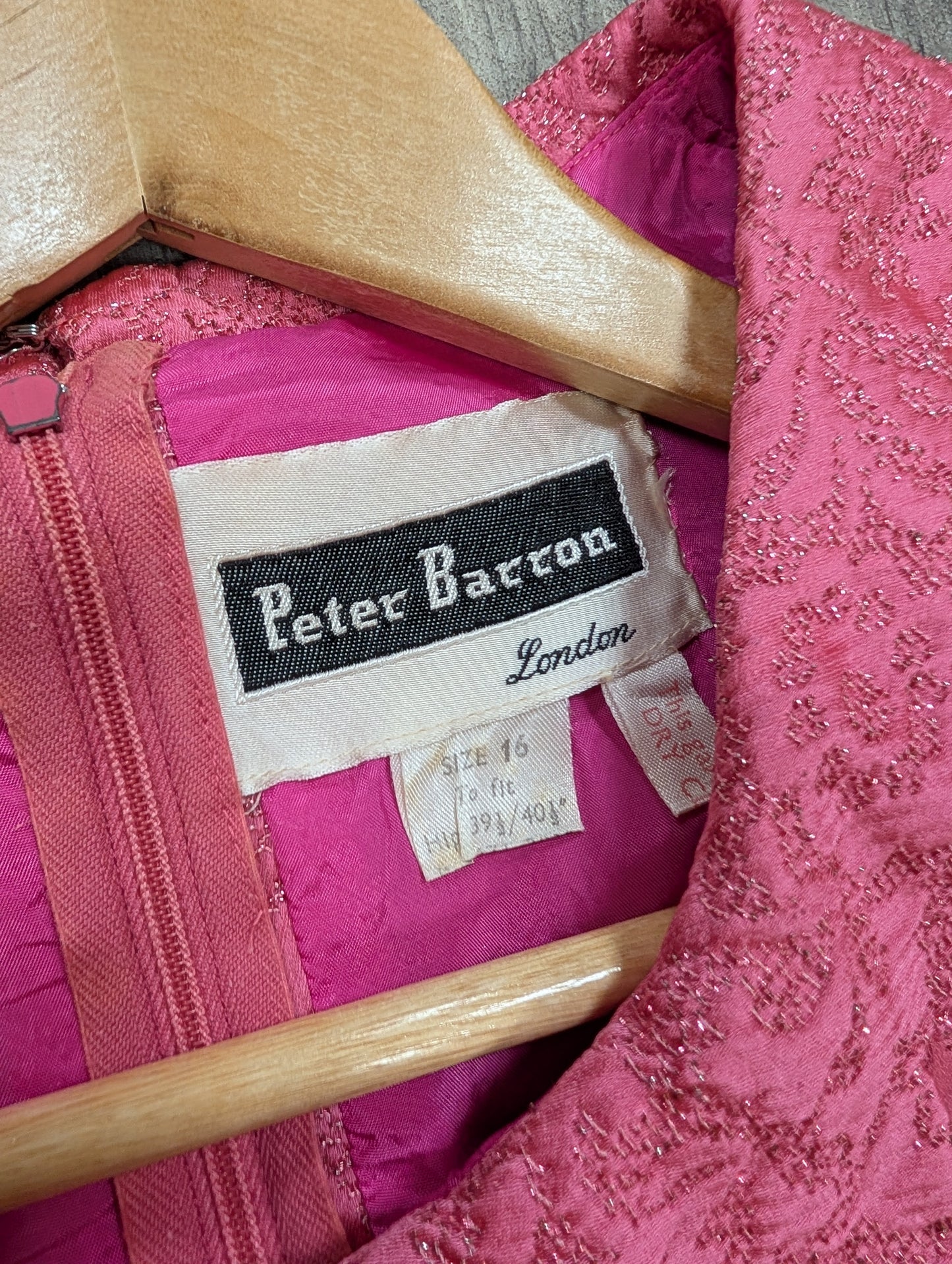 1960s Peter Barron pink dress - M/12/14