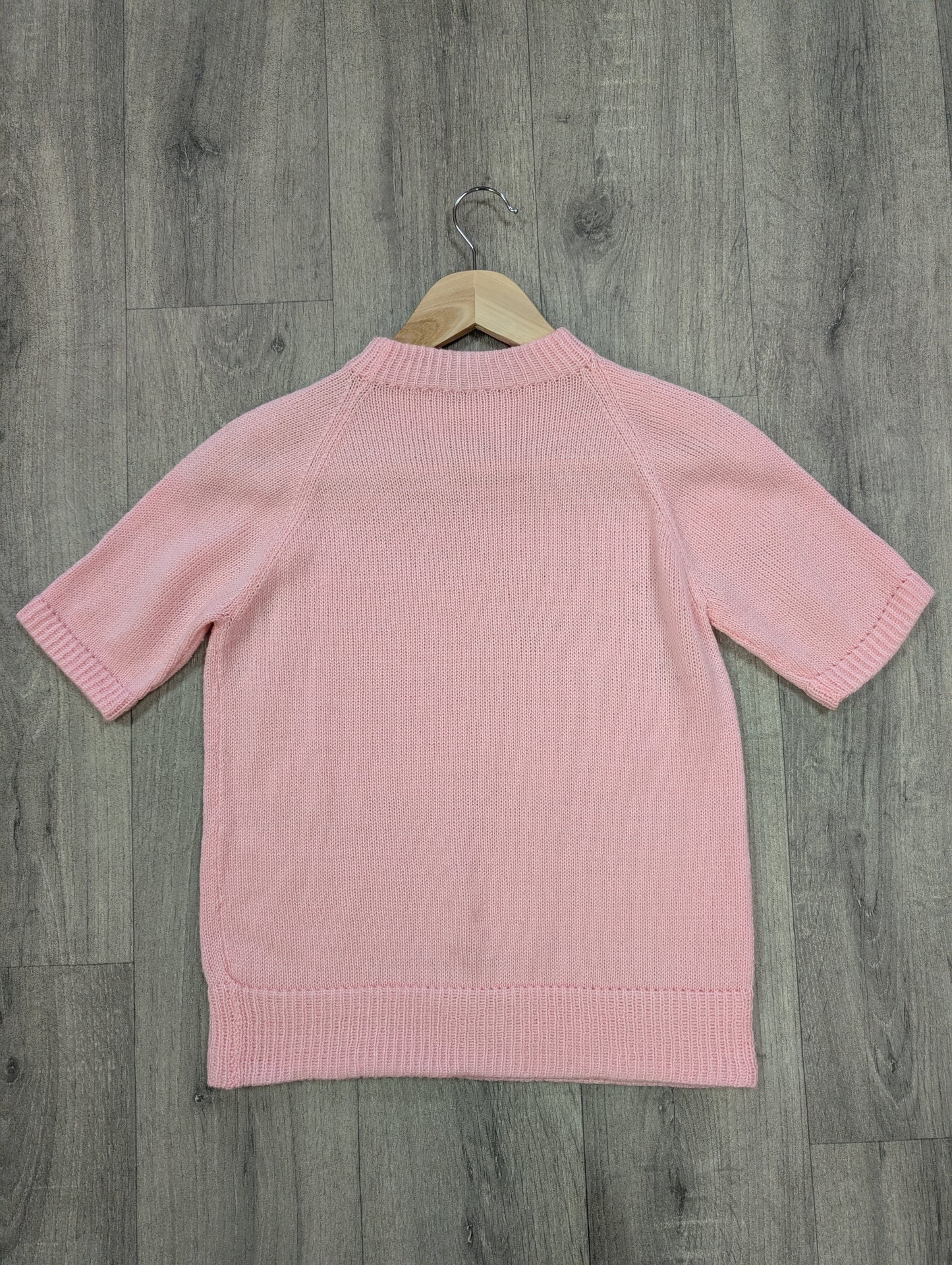 Hand knitted pink jumper - XS/S