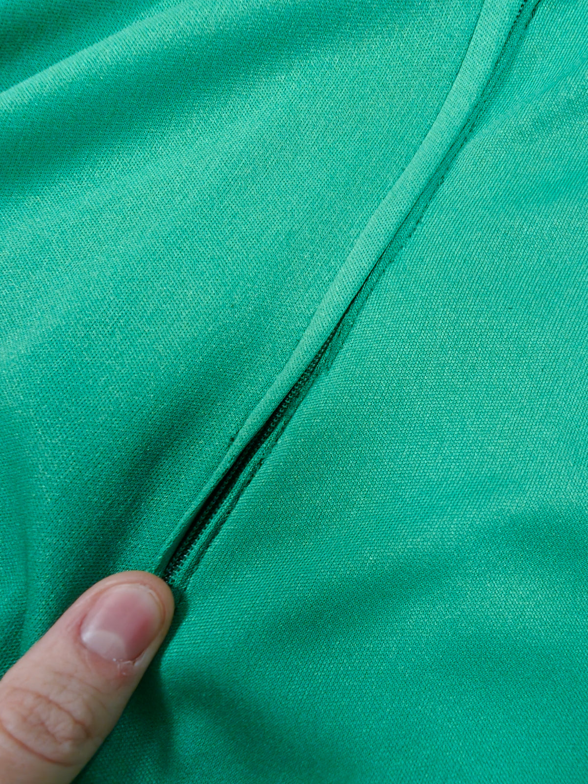 1970s green halter neck maxi dress - XS/6