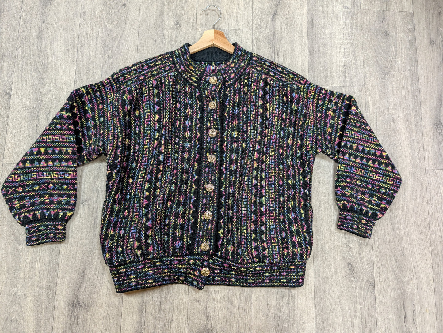 1980s cardigan - L
