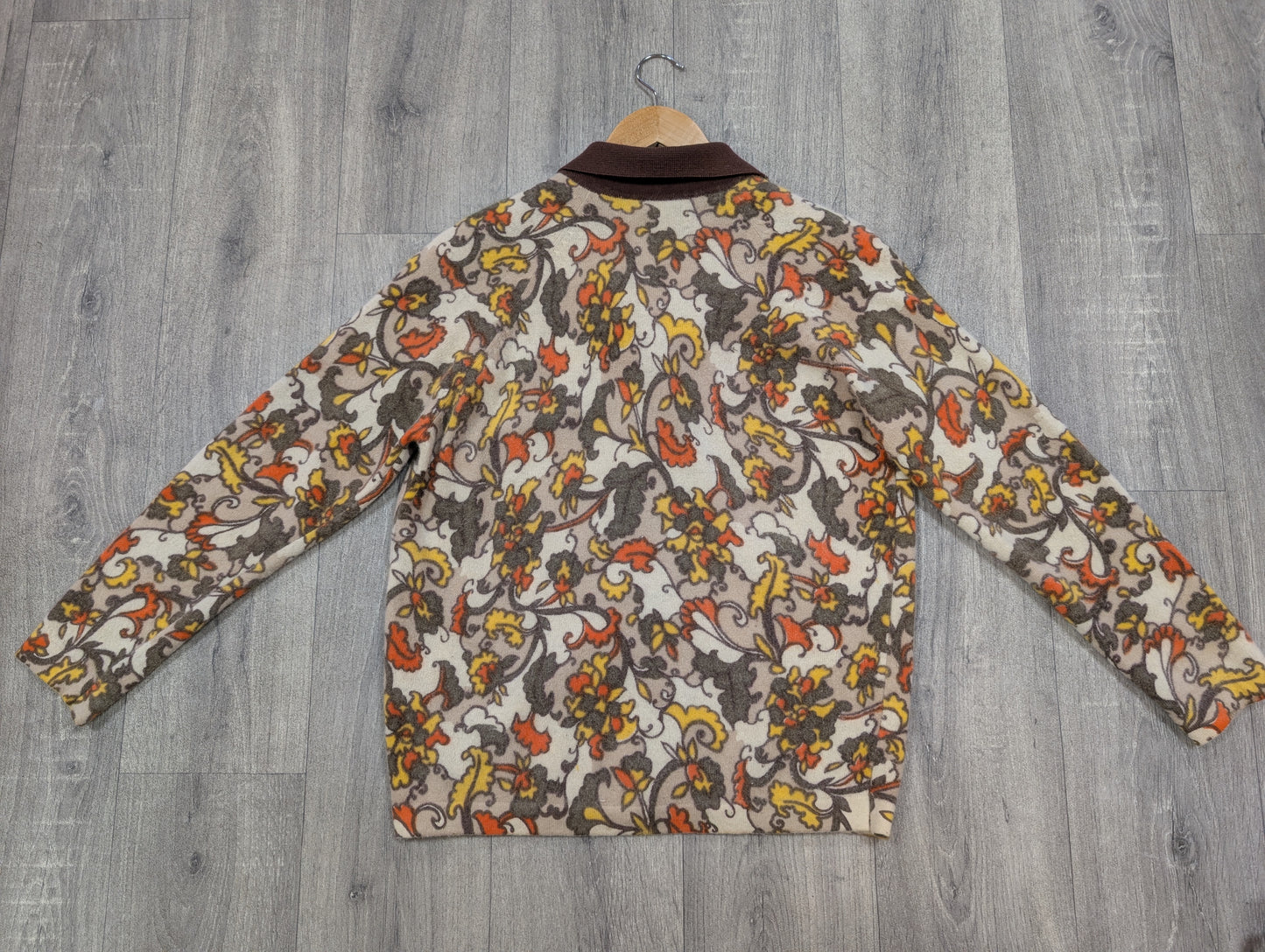 1970s Jeffrey Ohrenstein lambswool and angora cardigan - S/M