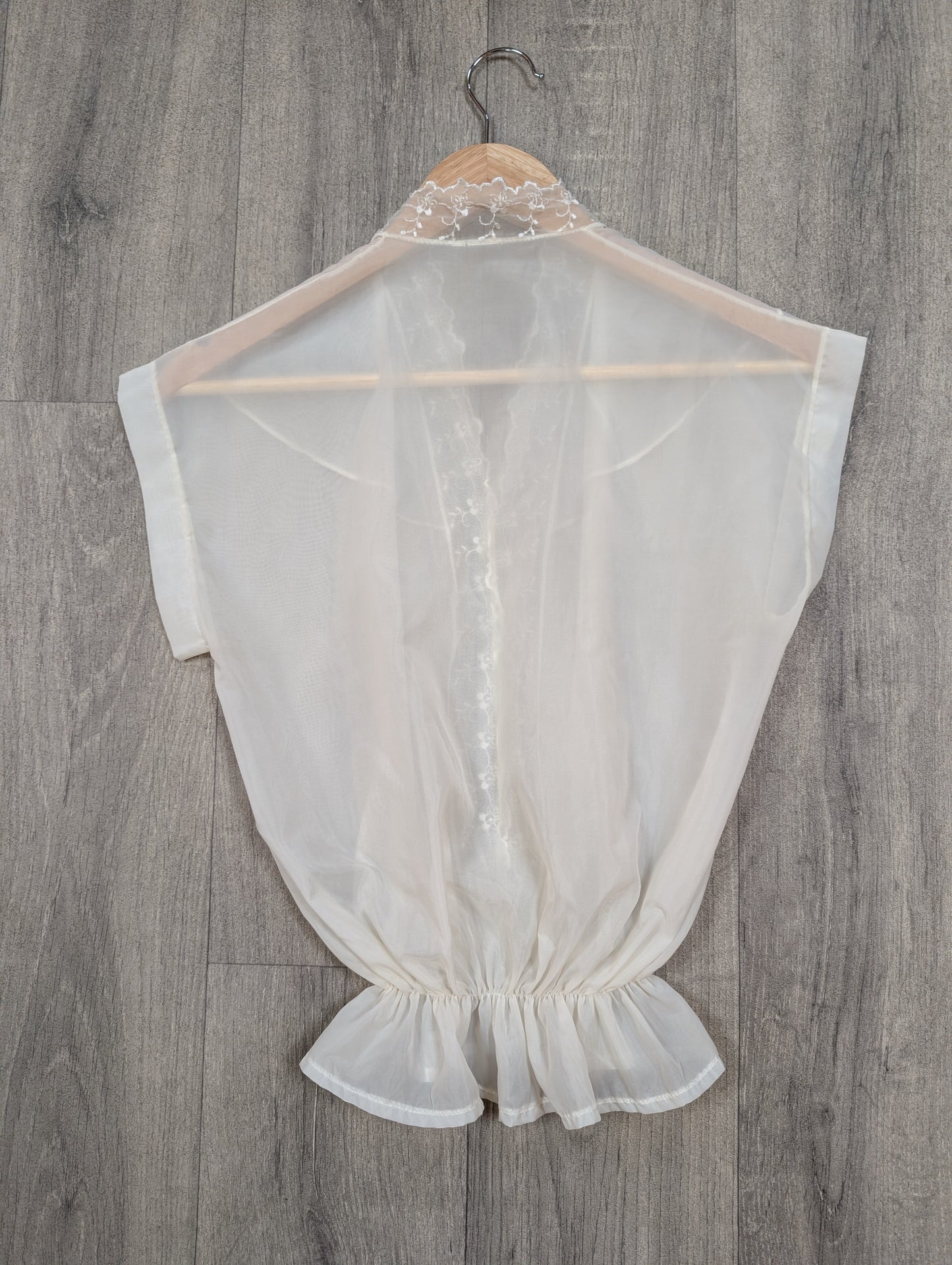 White sheer blouse - XS/S