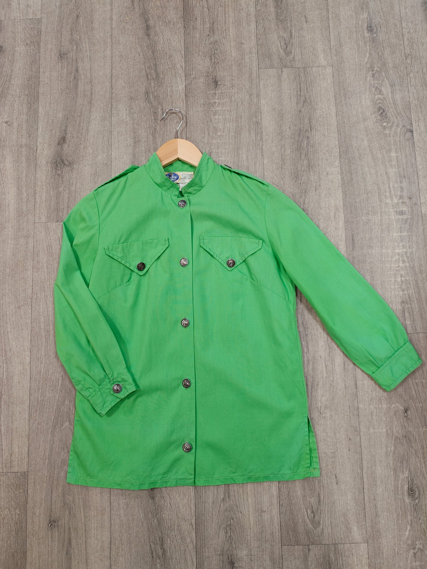 1960s Duke Sportswear green shirt/jacket - XS/S