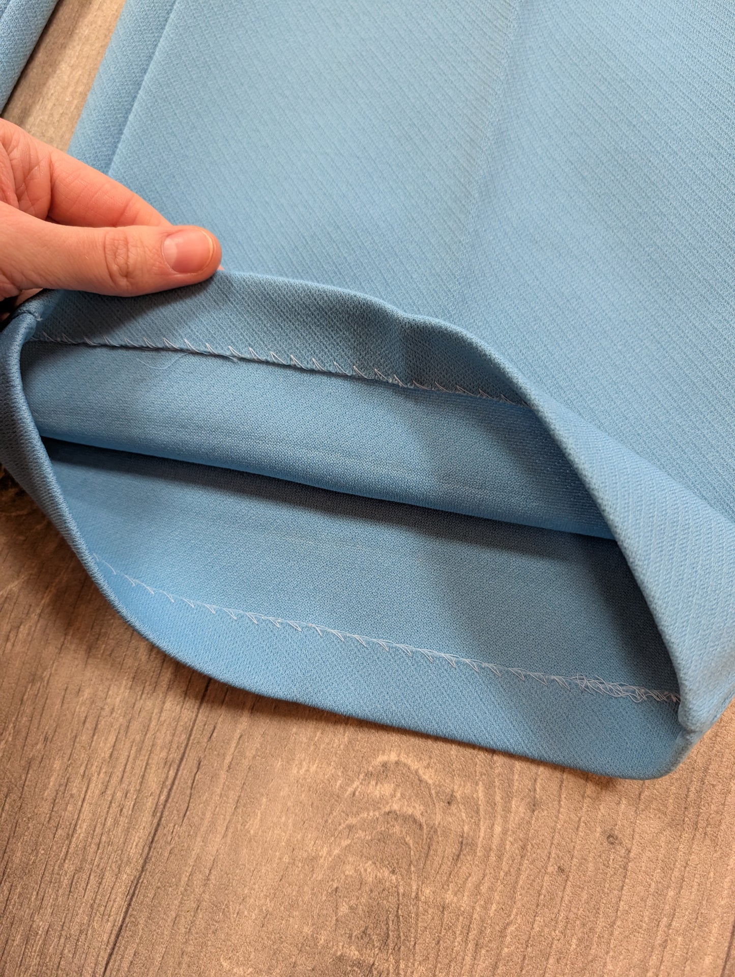 1970s blue belted jumpsuit - S/8
