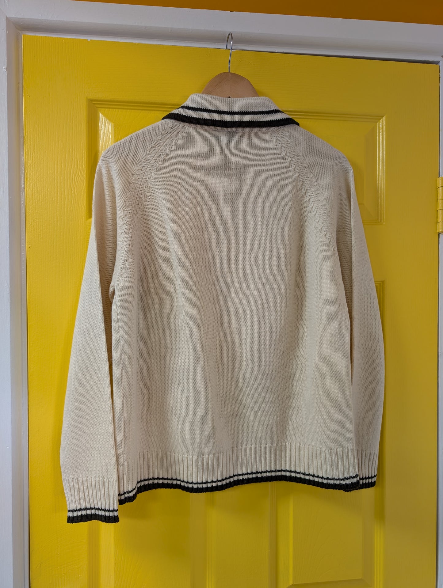 1970s acrylic zip up cardigan