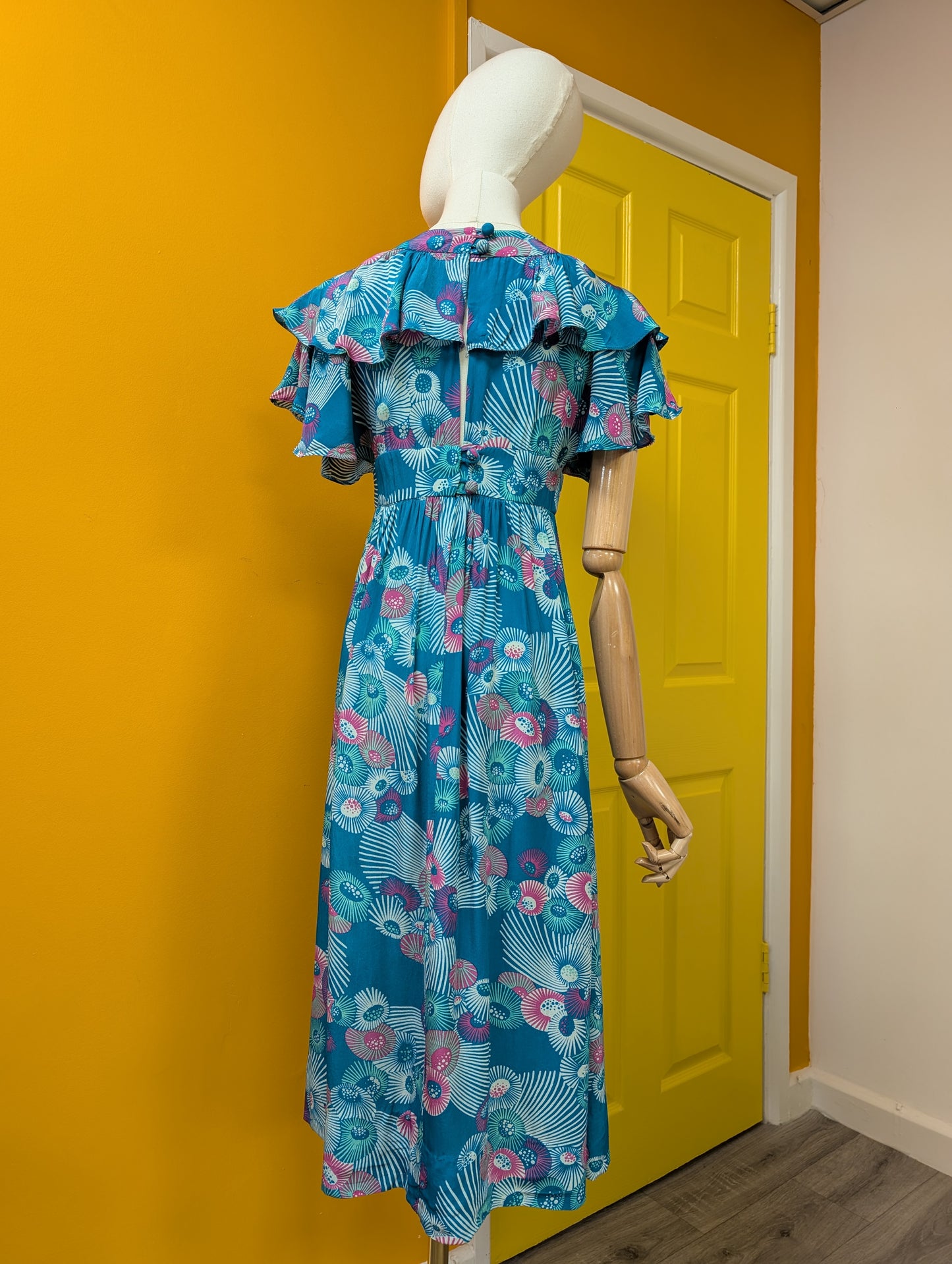 1970s Wallis rayon dress - XS/6