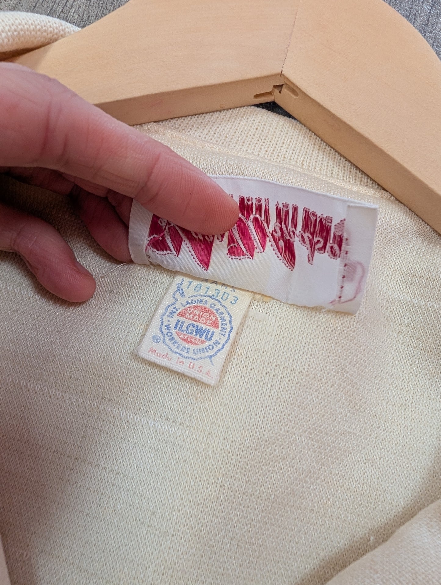 1970s Kay Windsor belted knit top - S