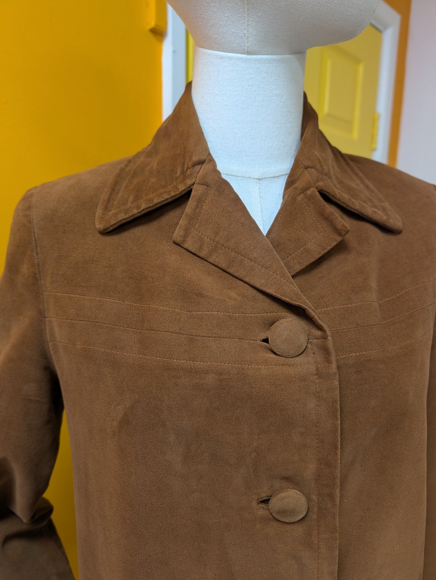 50s/60s Rumonte brown jacket - XS/S