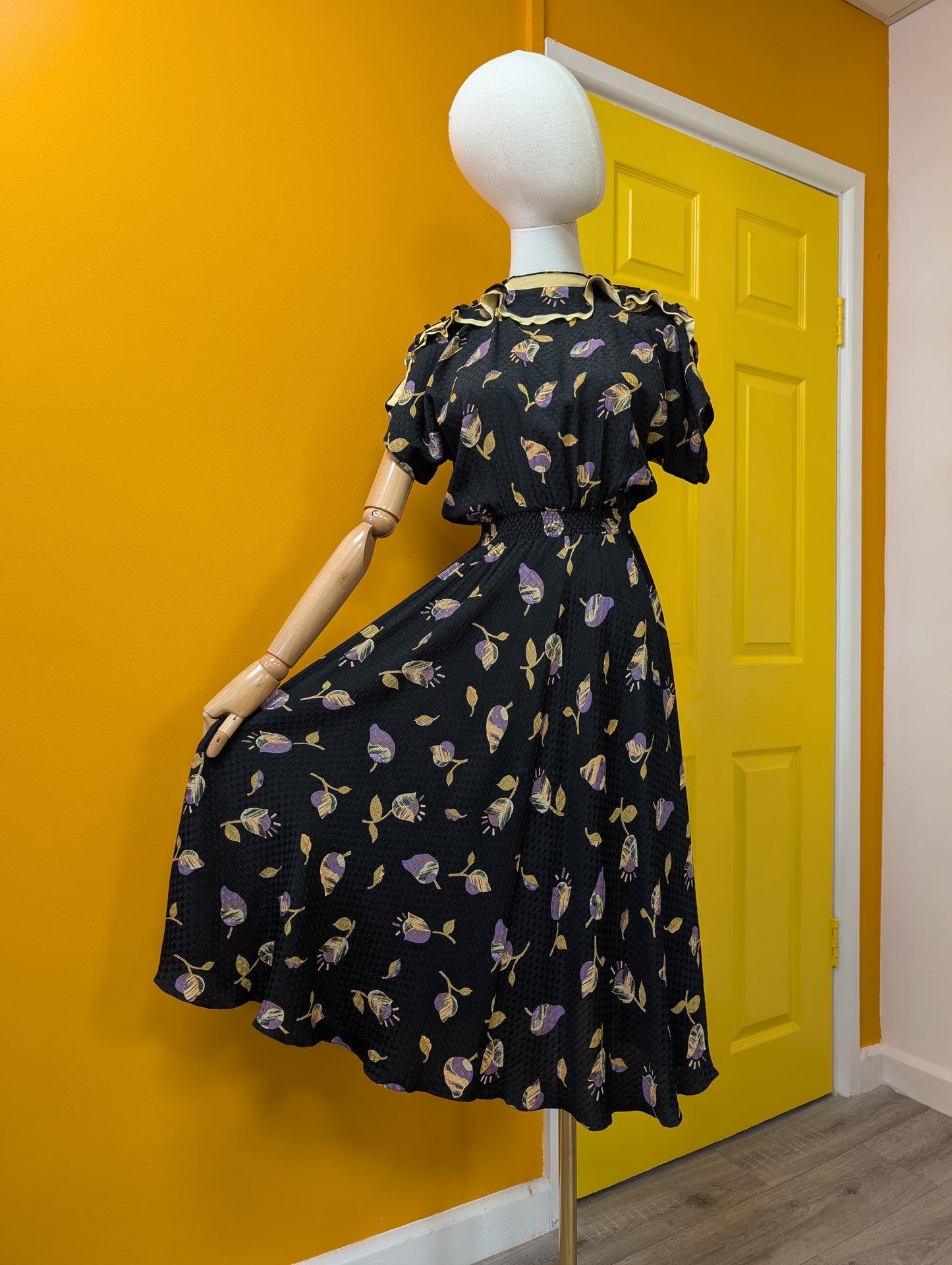 1980s Jean and Martin Pallant pure silk dress - XS/S