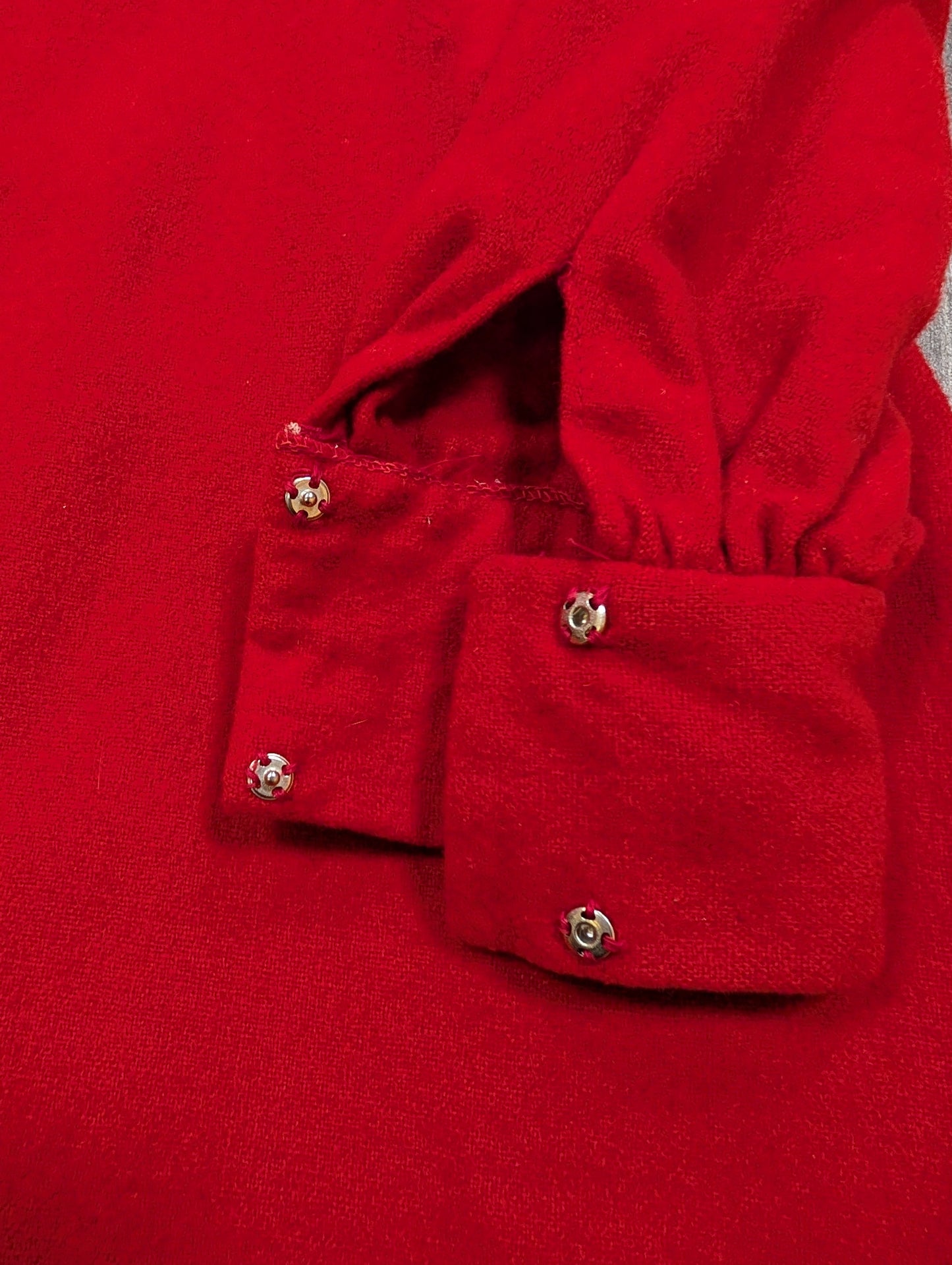 1960s Twiggy red wool mini dress - XS/S