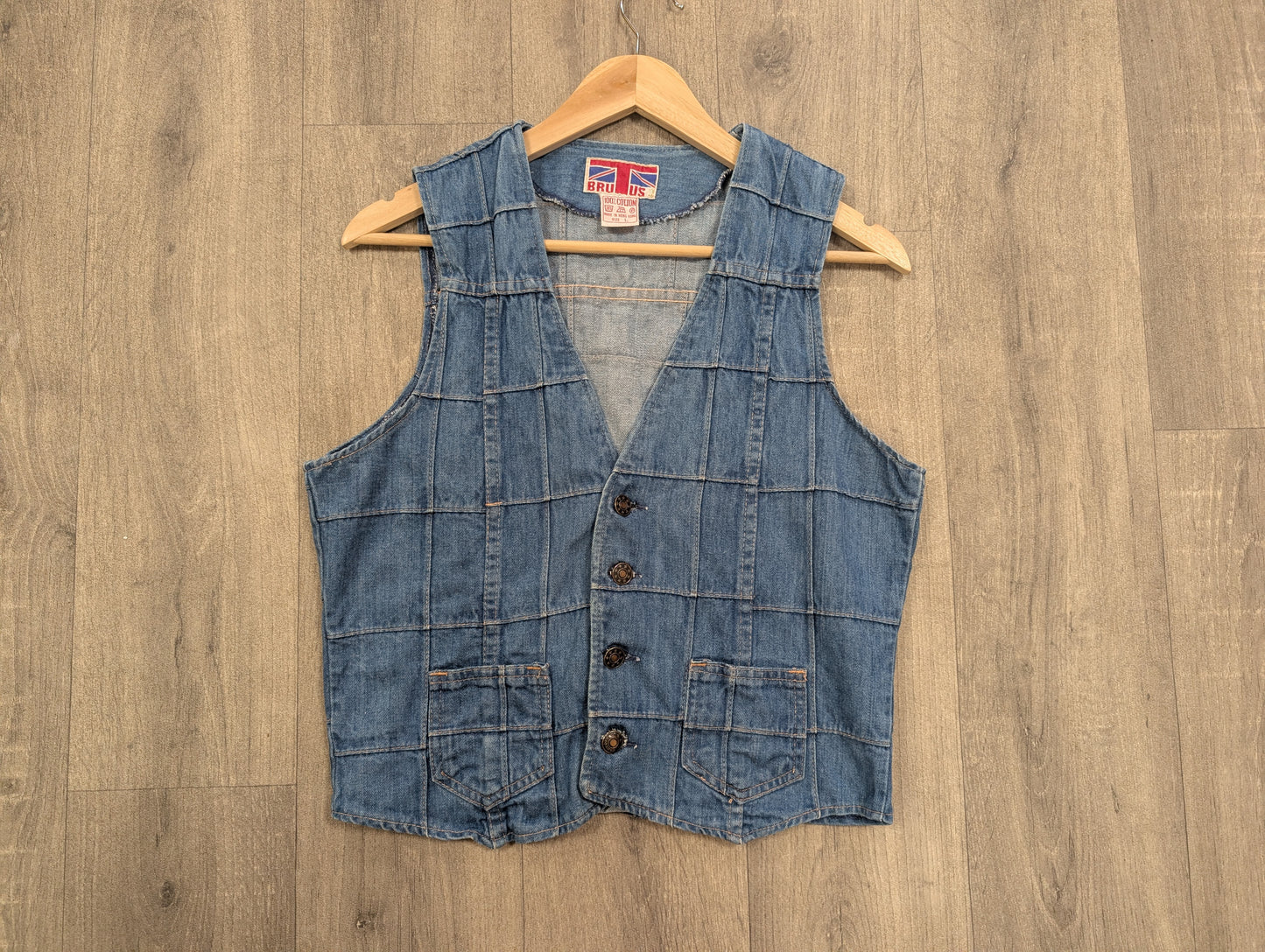 1970s Brutus denim waistcoat