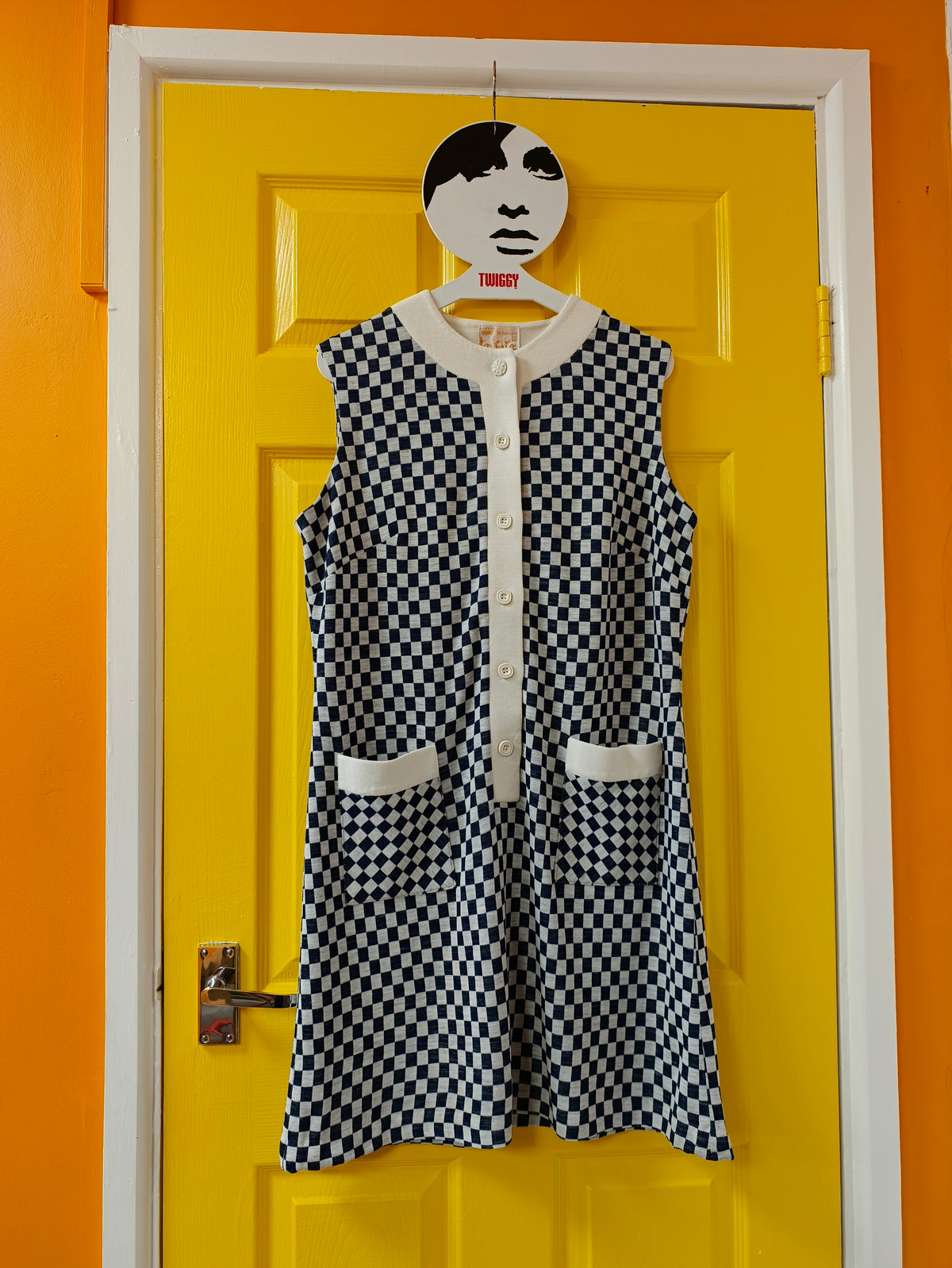1960s Lavinia mod check dress - M/14