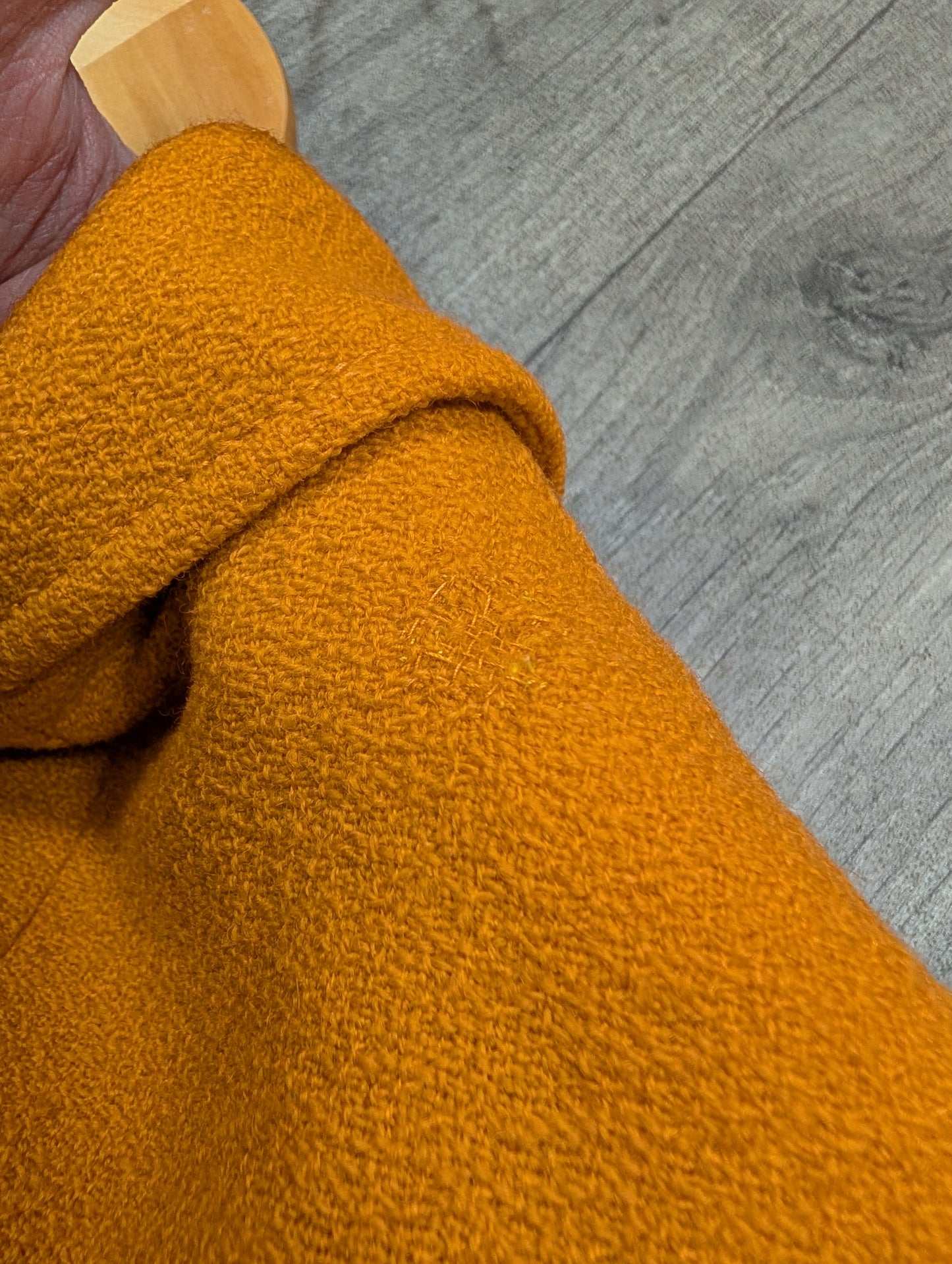 1960s Aubrey Segal orange boucle wool dress & coat - S/8/10