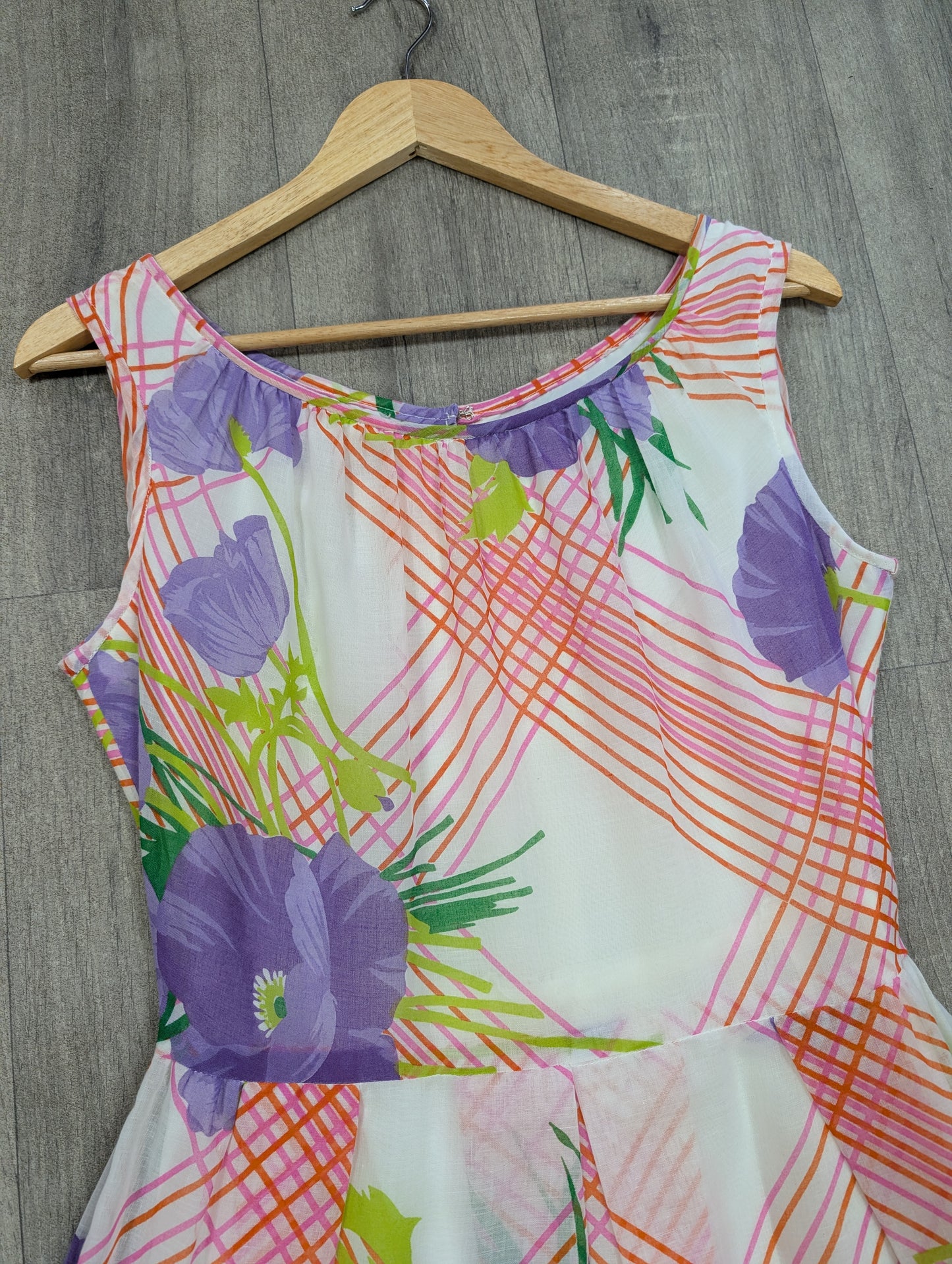 1970s Horrockses floral dress - S/10