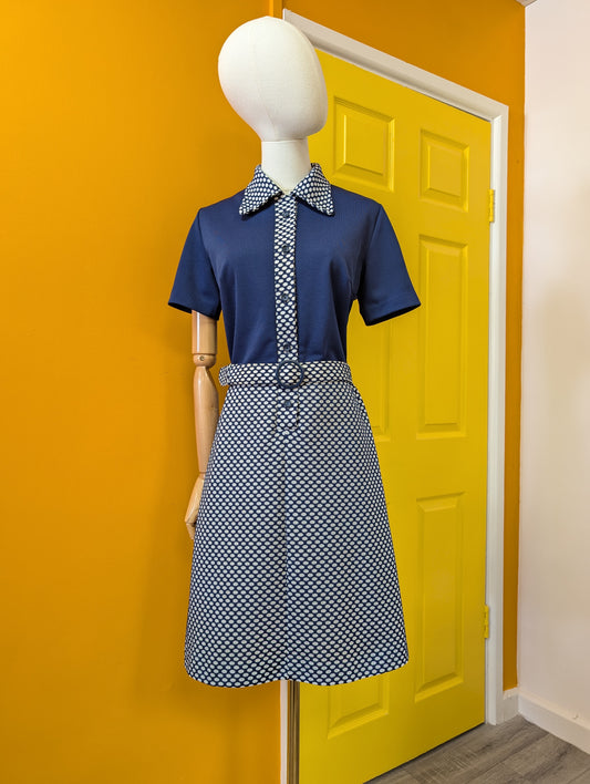 1960s St Michael dress & belt - M/12/14