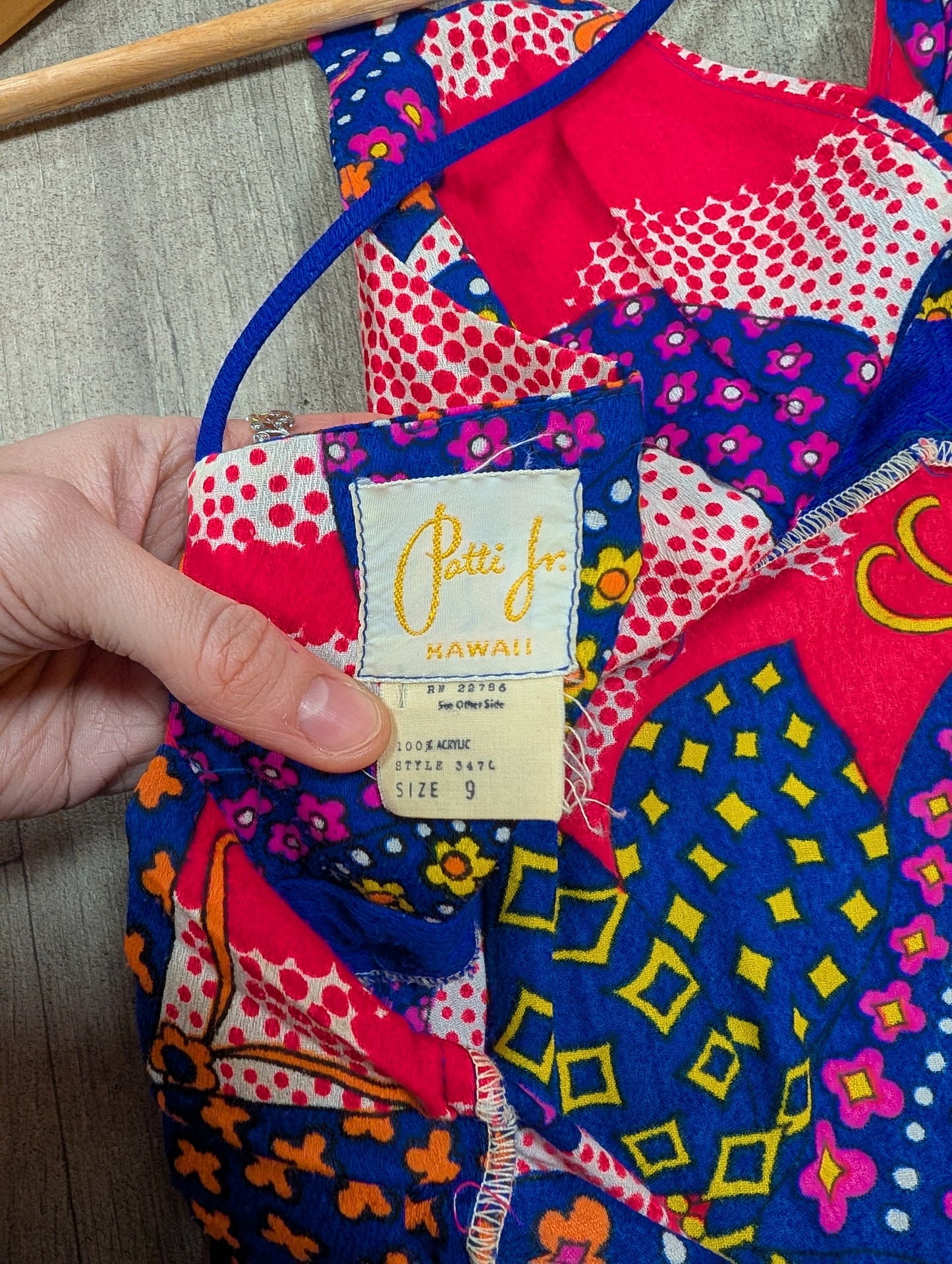 1970s Patti Jr Hawaii butterfly print dress - S/10