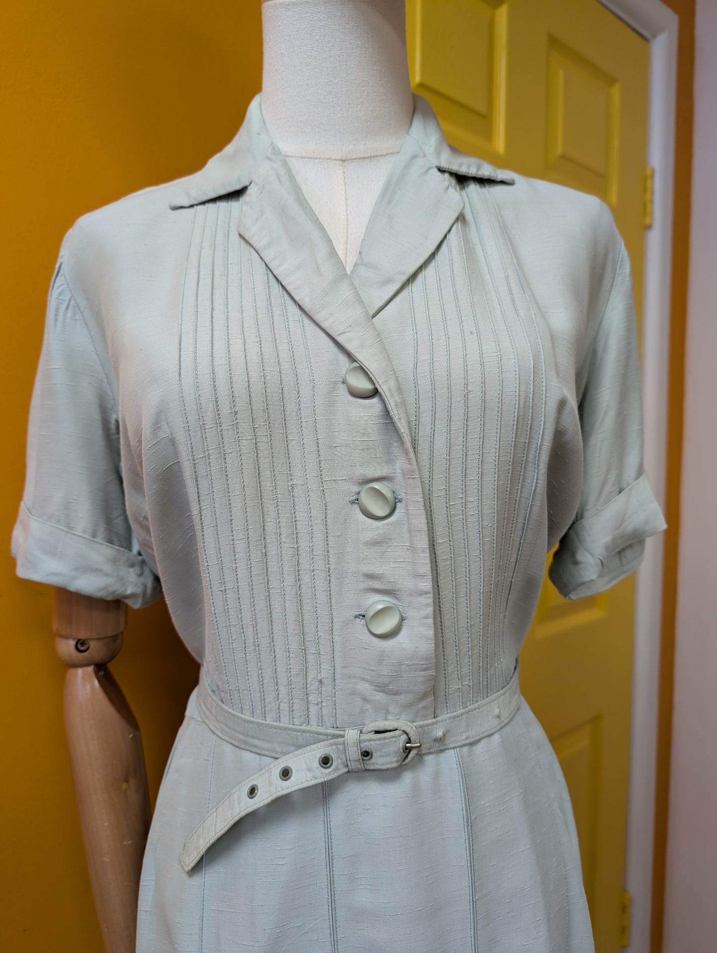 1950s Berkertex dress & belt - S/10