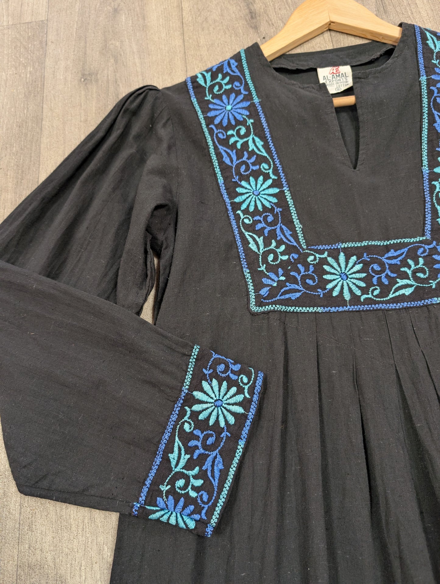 Al-Amal embroidered Indian cotton maxi dress - S/M