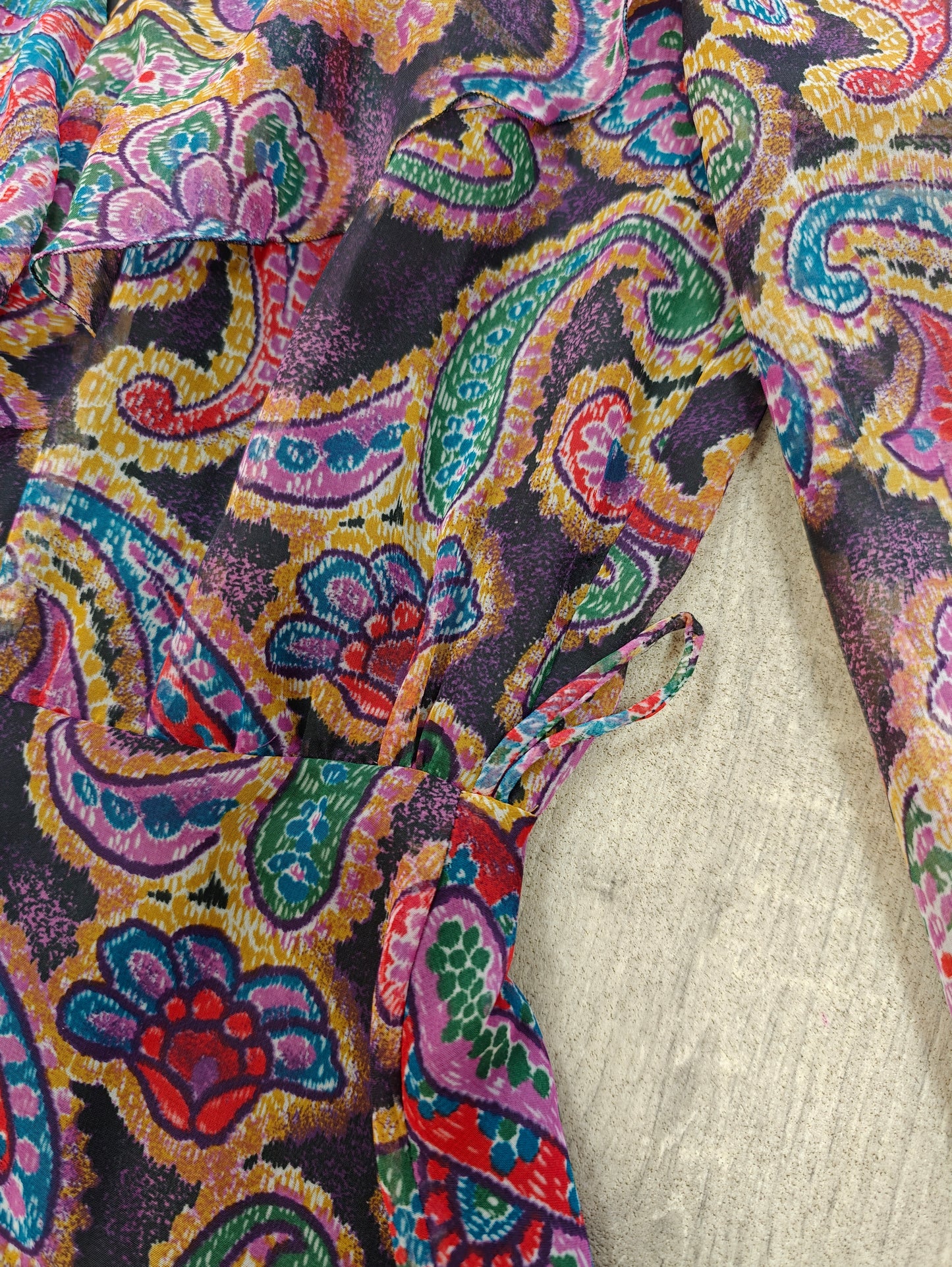 1970s Jobi paisley print maxi dress - 10/12