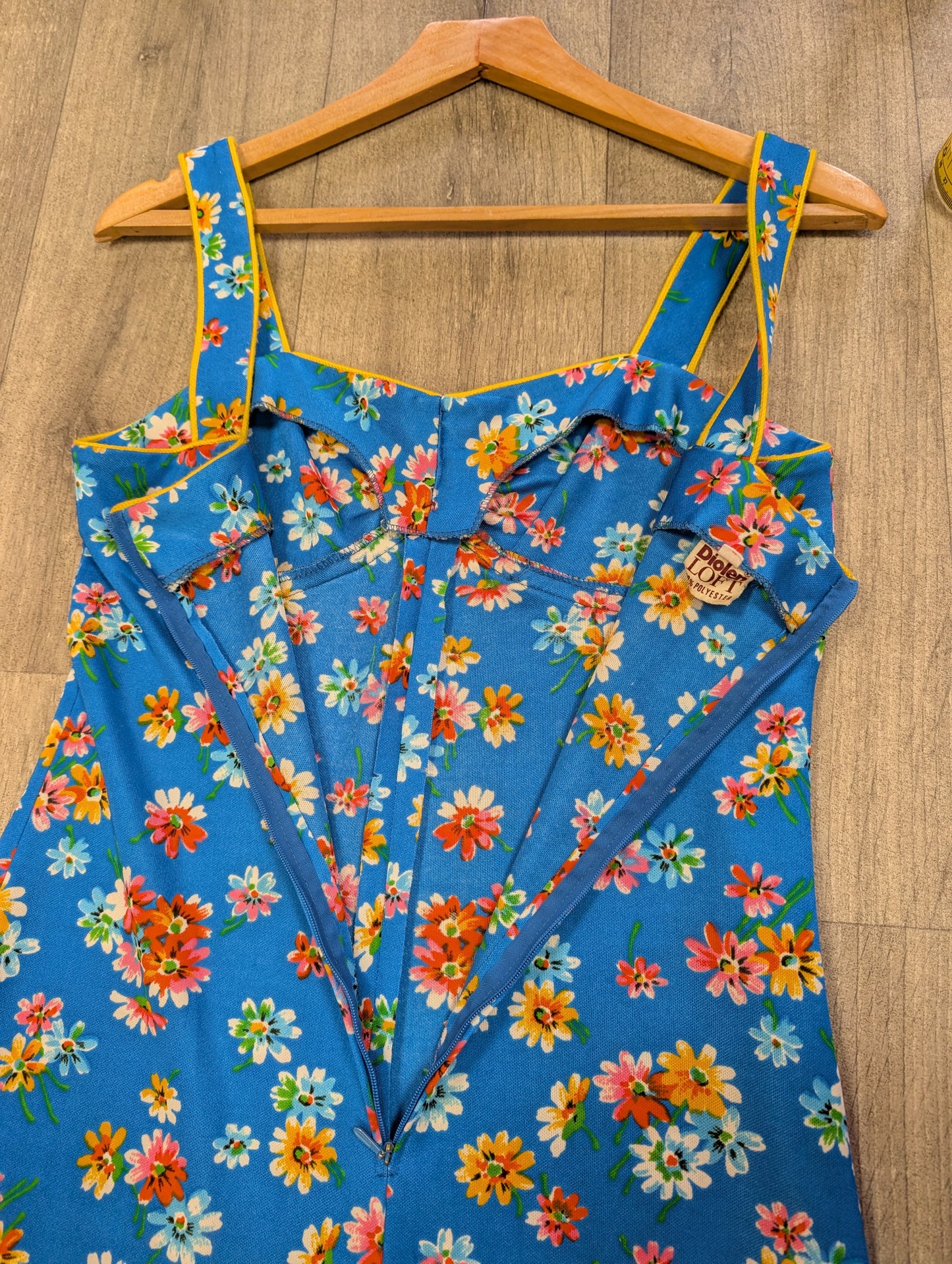 1970s floral maxi dress - S/8
