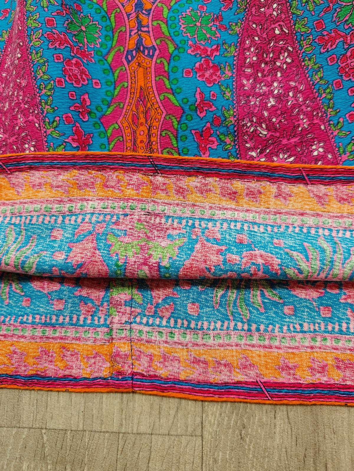 1960s psychedelic paisley cotton dress - XS/6